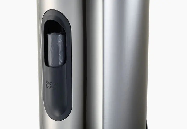 Stainless Steel 10L Pedal Trash Can with Easy Push - Perfect for Kitchen, Bathroom, and Office Waste Disposal