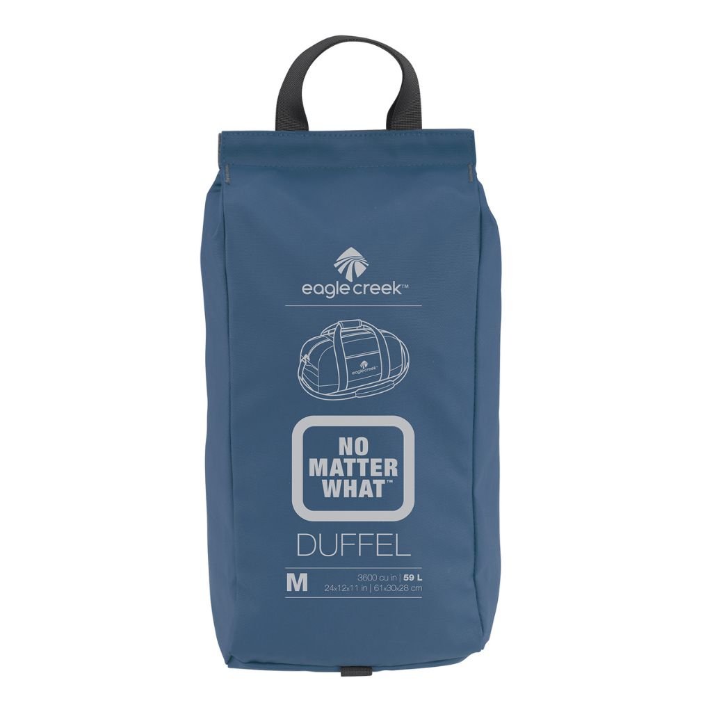 Eagle Creek No Matter What Medium Duffel Bag - Water-Resistant Travel Duffel for Gym, Camping & Weekend Trips - Atlantic Blue