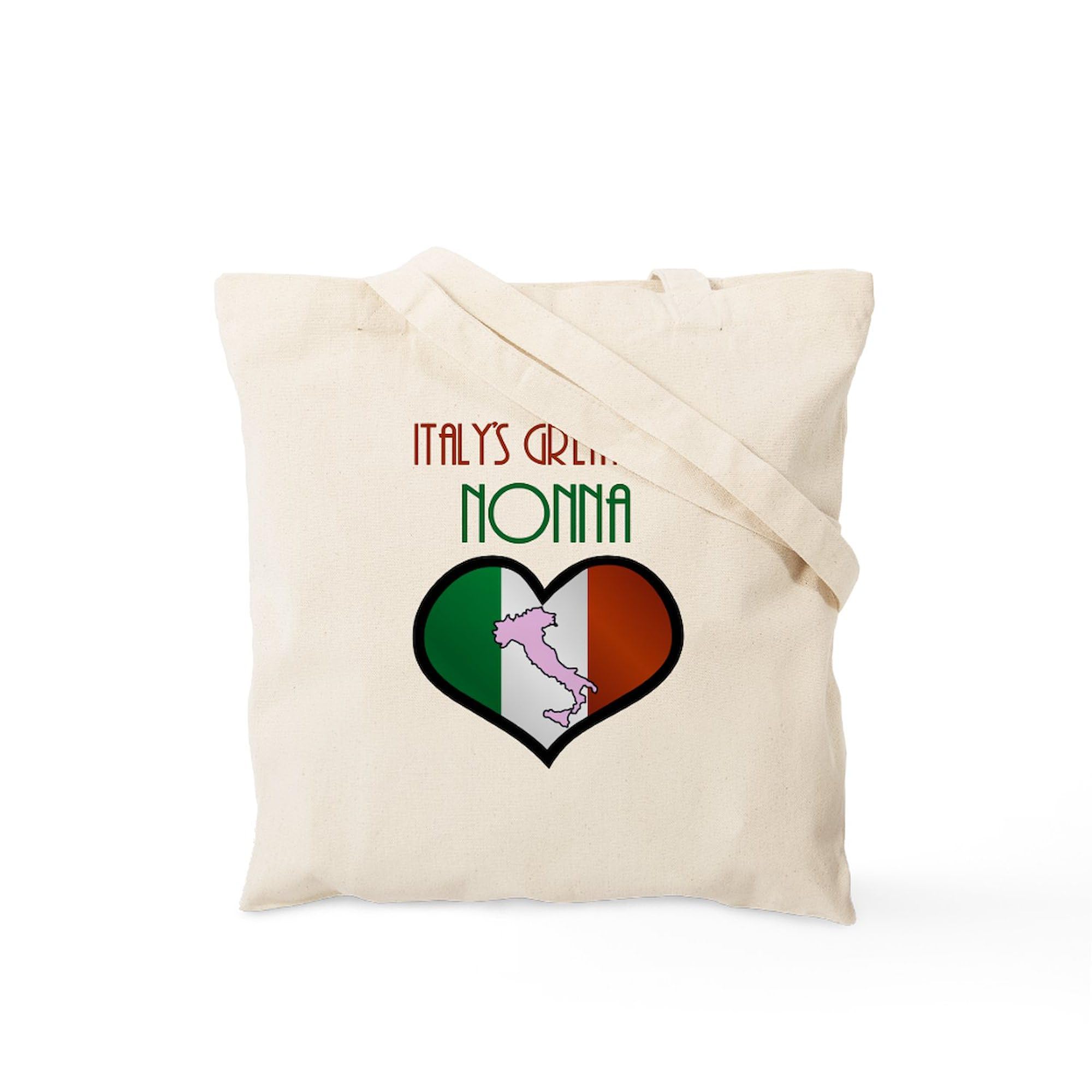 Stylish Italy's Greatest Nonna Canvas Tote Bag - Eco-Friendly Reusable Shopping Bag for Groceries, Beach & Daily Use