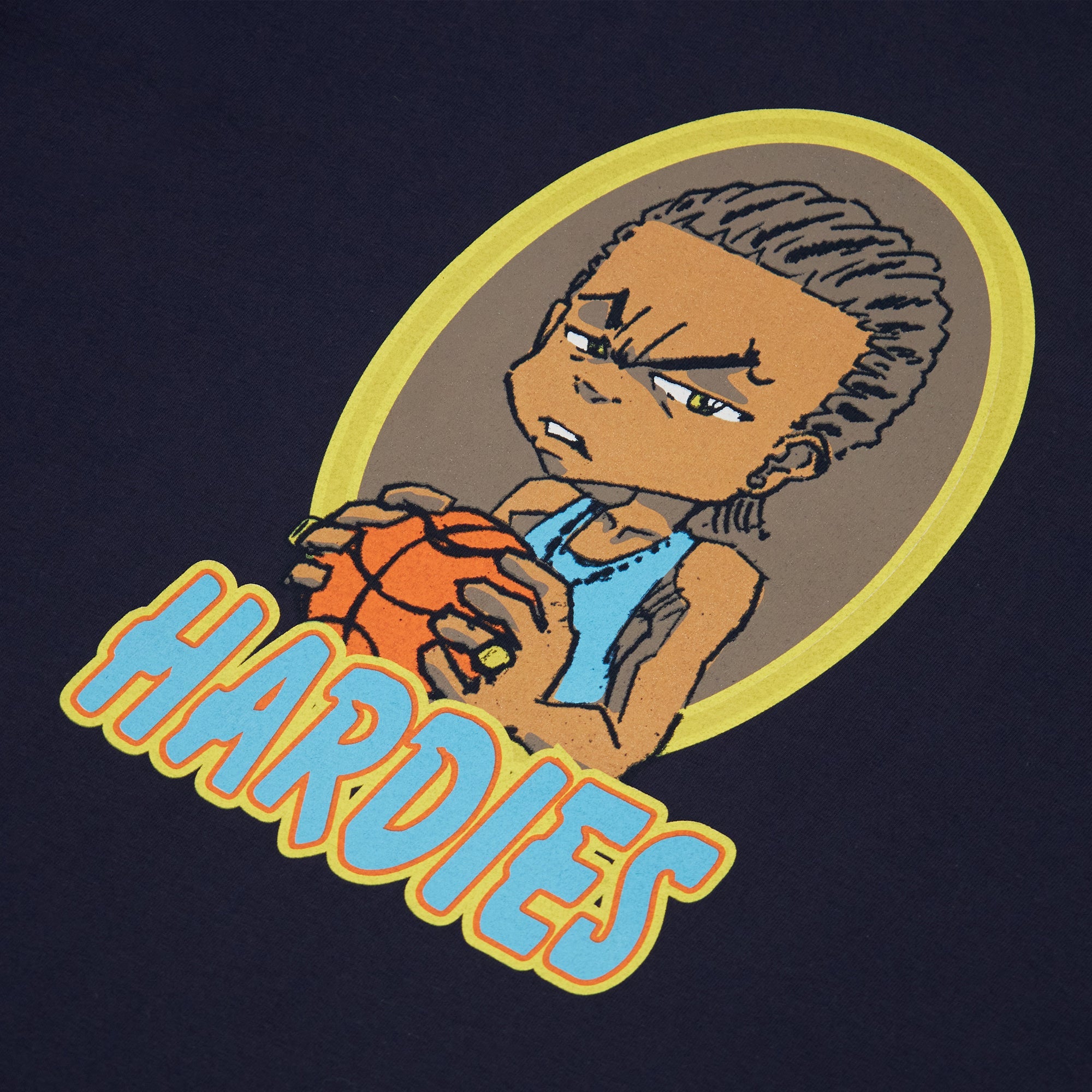 Hardies Play Ball Short Sleeve Tee - Navy Blue Cotton T-Shirt for Men & Women - Casual Wear, Sports, and Everyday Outfits