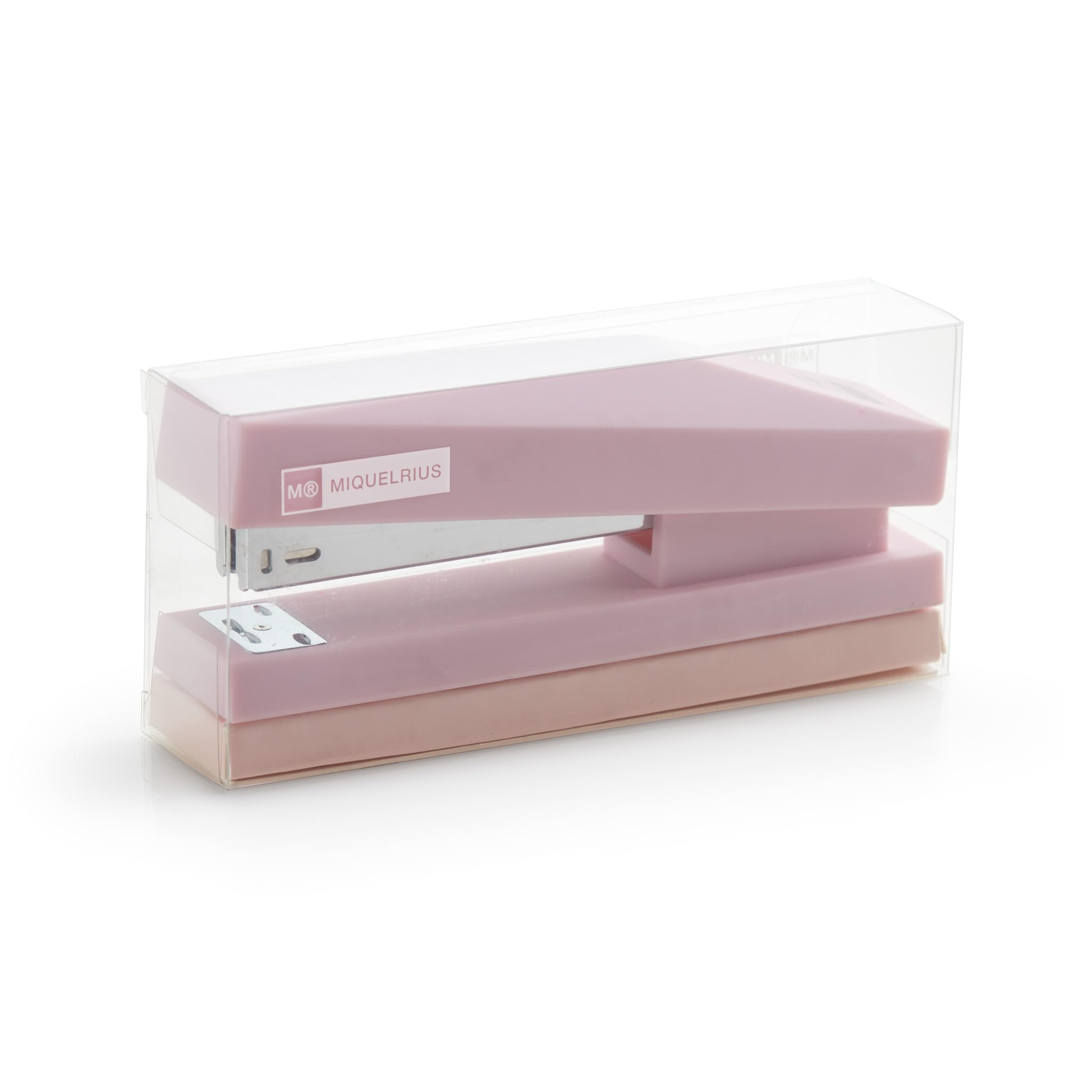 Miquelrius Bella Garden Pink Stapler - Cute Office & School Supplies for Paper, Notebooks, Crafting & Home Organization