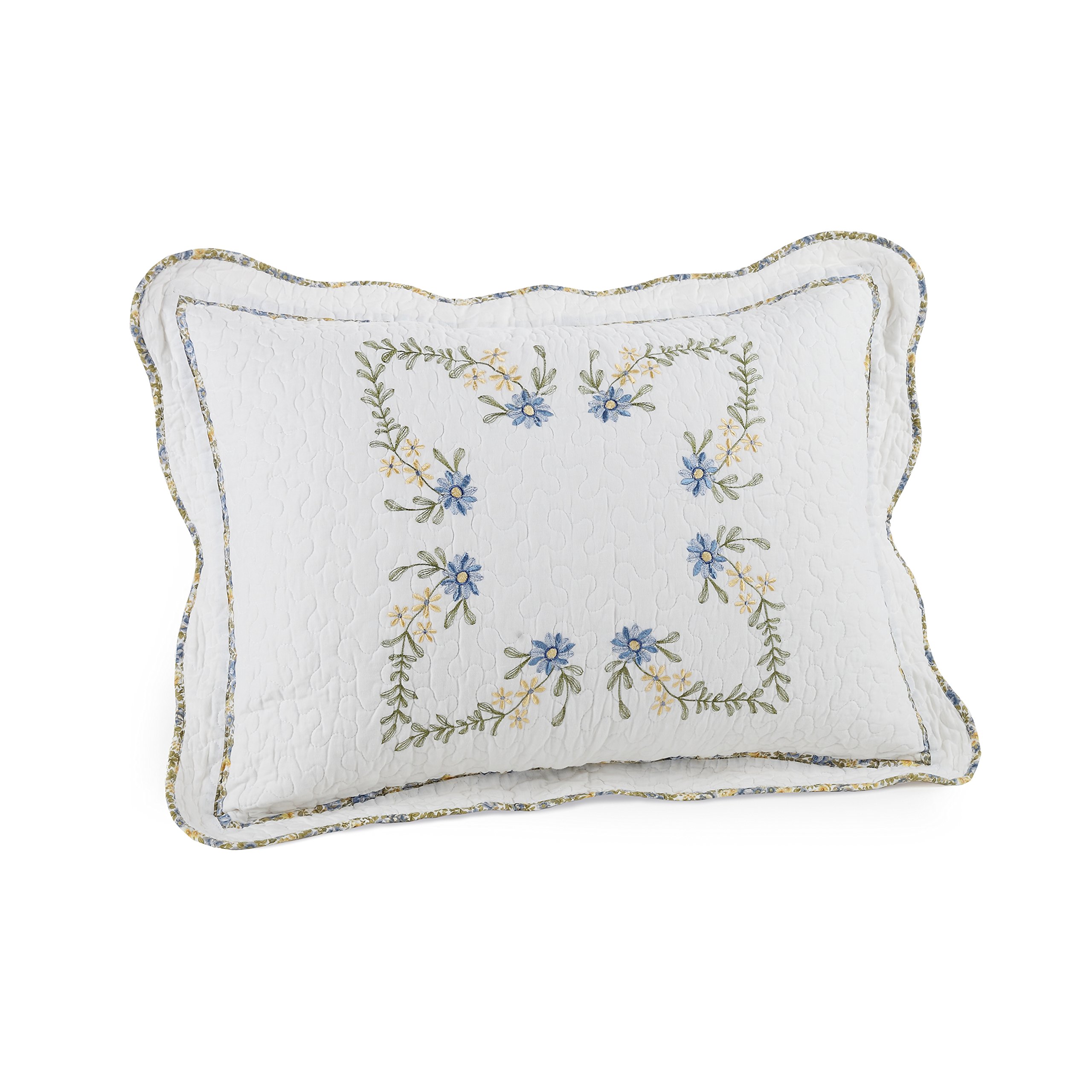 Cozy Heather Cotton Filled Bedspread & Standard Sham Set (20x26 Inch) - Perfect for Bedroom Comfort & Relaxation