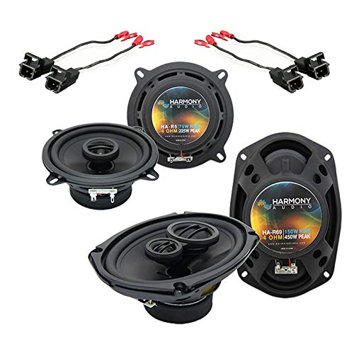 Harmony Audio R5 R69 OEM Factory Speaker Replacement Upgrade Package - Compatible with Buick Roadmaster 1995-1996 - Enhanced Sound Quality for Car Audio & Road Trips