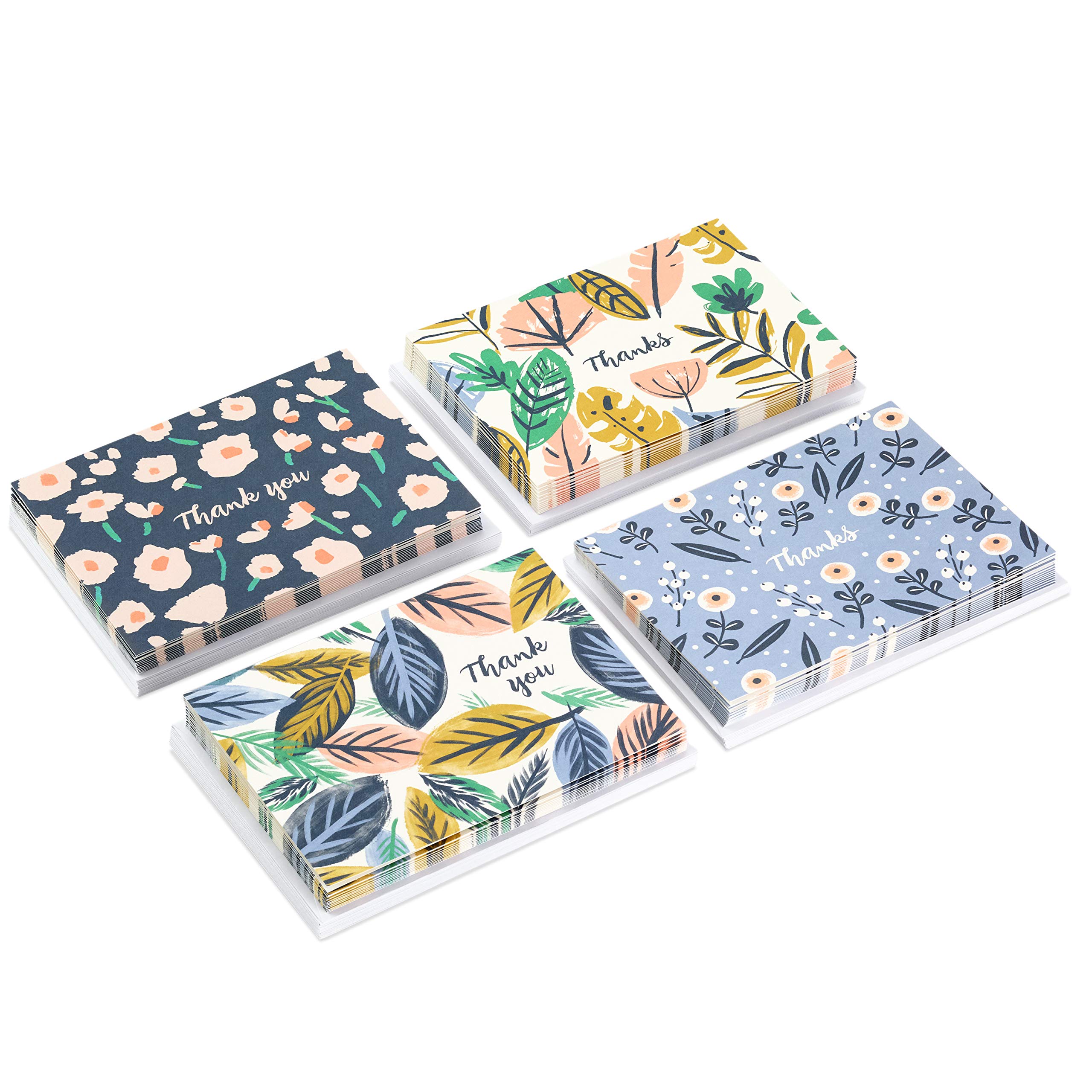 Hallmark Thank You Cards Assortment - 50-Pack Blank Inside Greeting Cards for All Occasions | Perfect for Weddings, Birthdays, Graduations & Appreciation Gifts