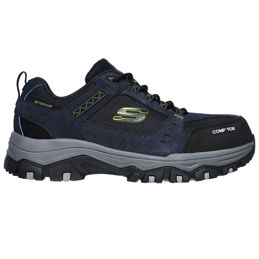 Skechers Men's Greetah Construction Shoes - Lightweight Work Shoes for Men with Slip-Resistant Sole | Ideal for Construction Workers, Electricians & Outdoor Laborers