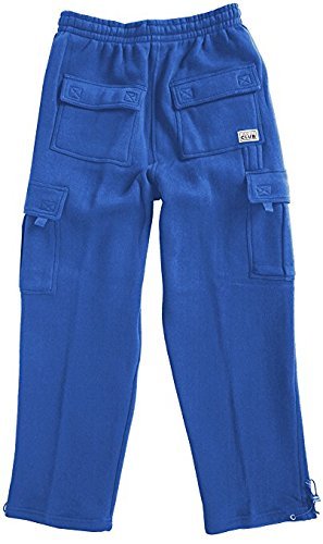Pro Club Men's Heavyweight Fleece Cargo Pants - Warm Winter Work Pants with Multiple Pockets for Outdoor Activities, Hiking & Casual Wear