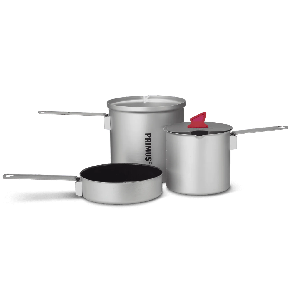 Primus Essential Trek Pot Set - Lightweight Camping Cookware for Backpacking, Hiking & Outdoor Adventures - Perfect for Boiling Water & Cooking Meals on the Trail