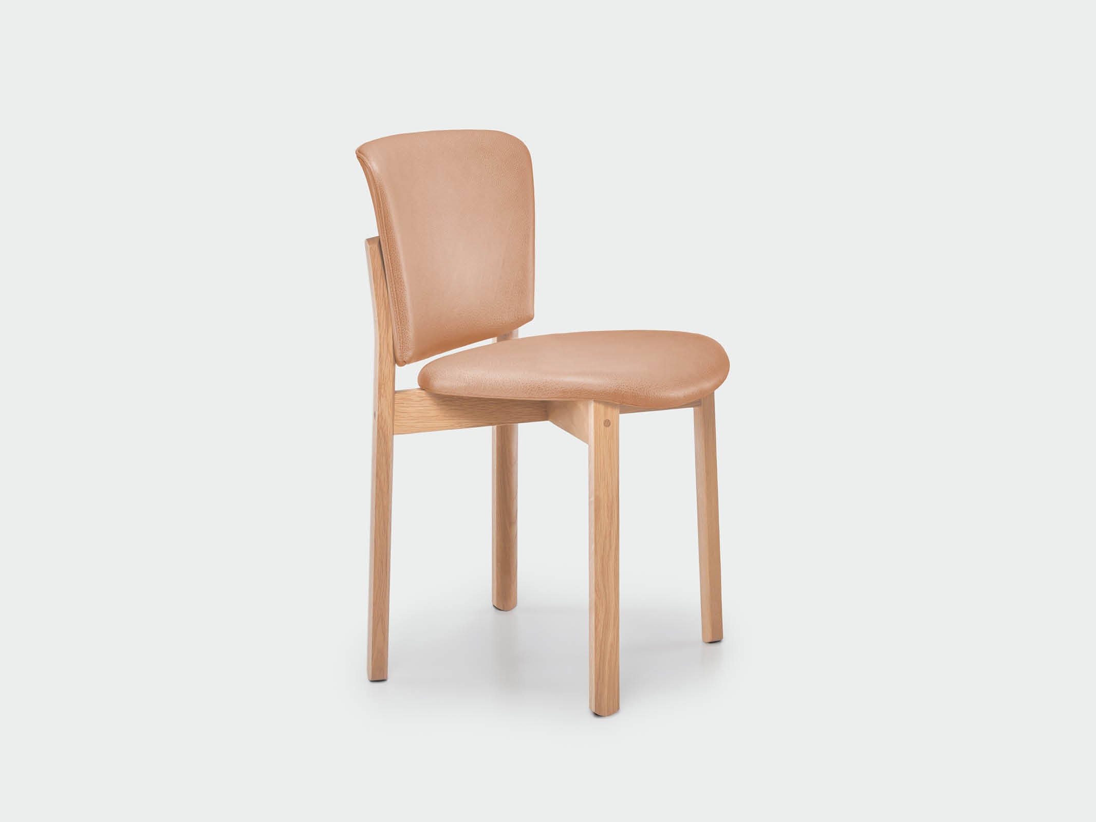 Pinta Modern Dining Chair - Mid Century Wooden Kitchen Chair with Upholstered Seat - Perfect for Dining Room, Kitchen, and Breakfast Nook