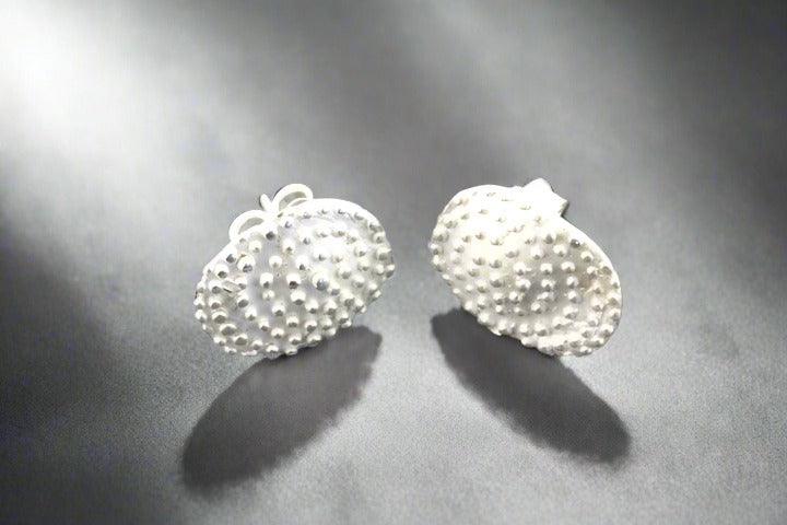 Organic Spiral Silver Stud Earrings - Hypoallergenic & Stylish for Everyday Wear | Perfect for Casual, Office & Party Outfits