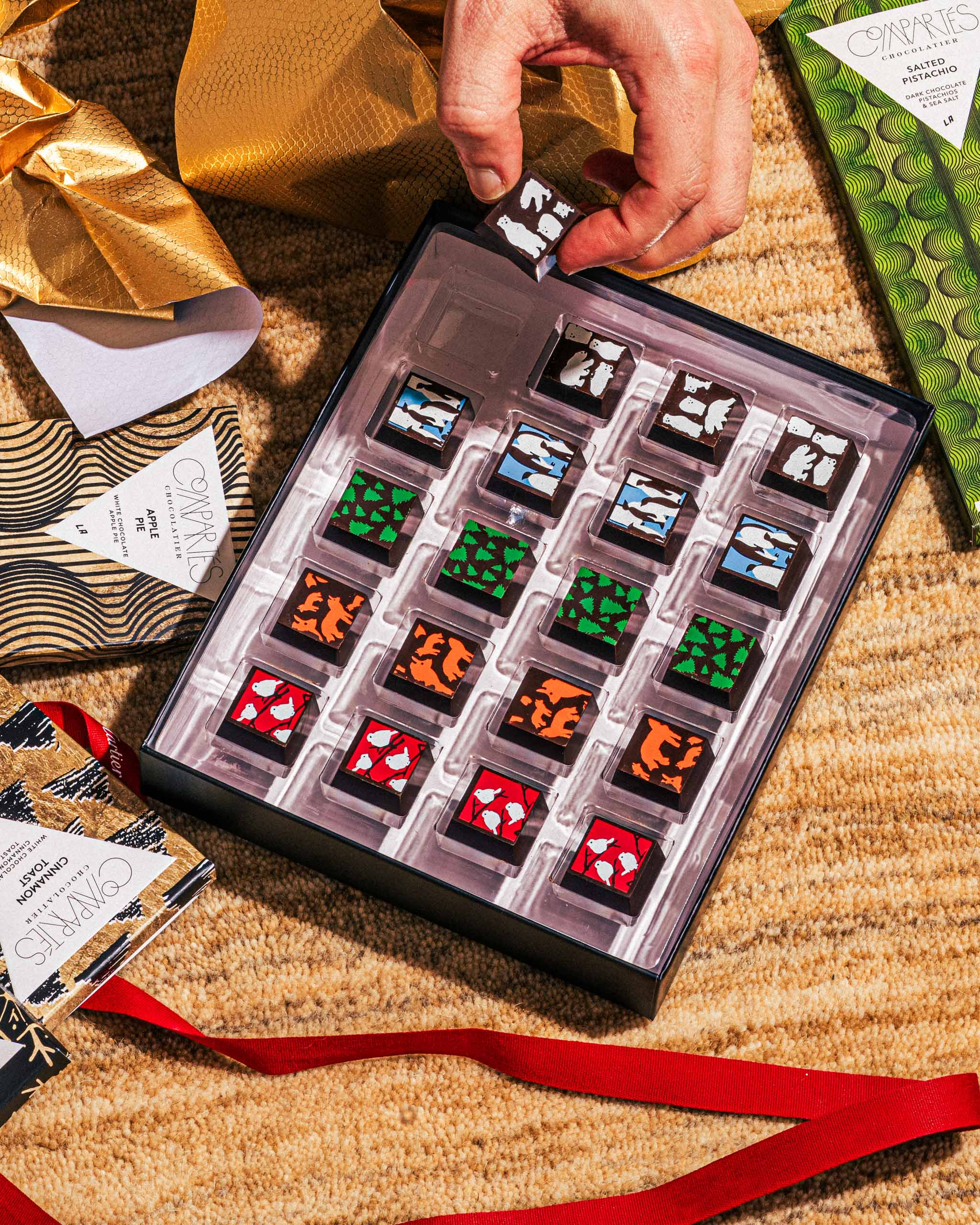 20-Piece Premium Holiday Chocolate Truffles Gift Box - Assorted Flavors for Christmas, Valentine's Day & Corporate Gifting - Perfect for Holiday Parties, Office Treats & Romantic Surprises