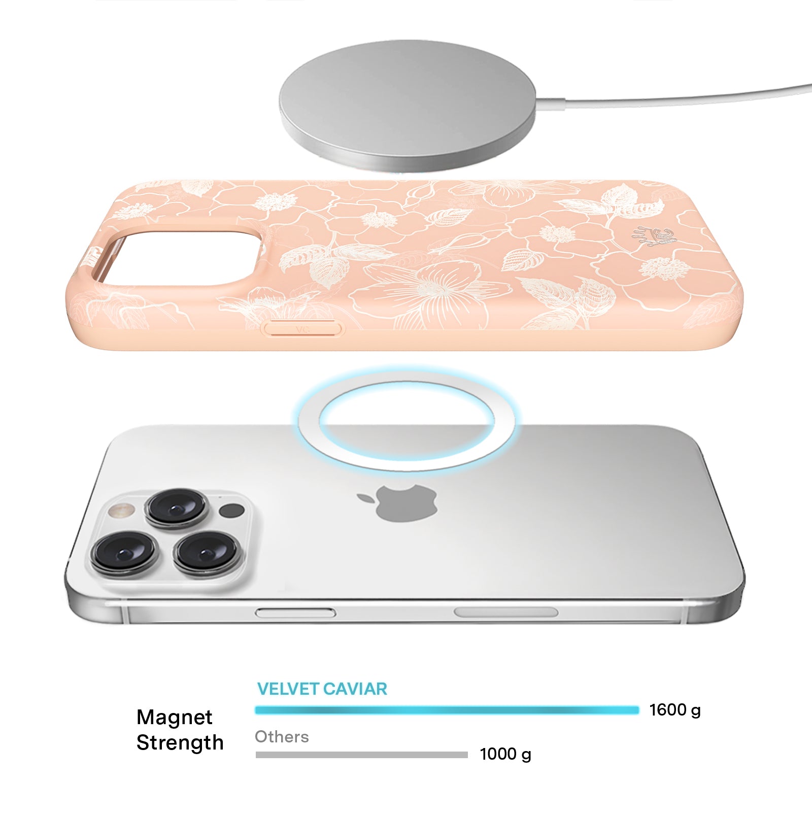 Floral Peach Blossom iPhone Case - Cute Spring Flower Design Protective Cover for iPhone 11/12/13/14/15 Pro Max XR XS - Perfect for Everyday Use, Travel & Gift Giving