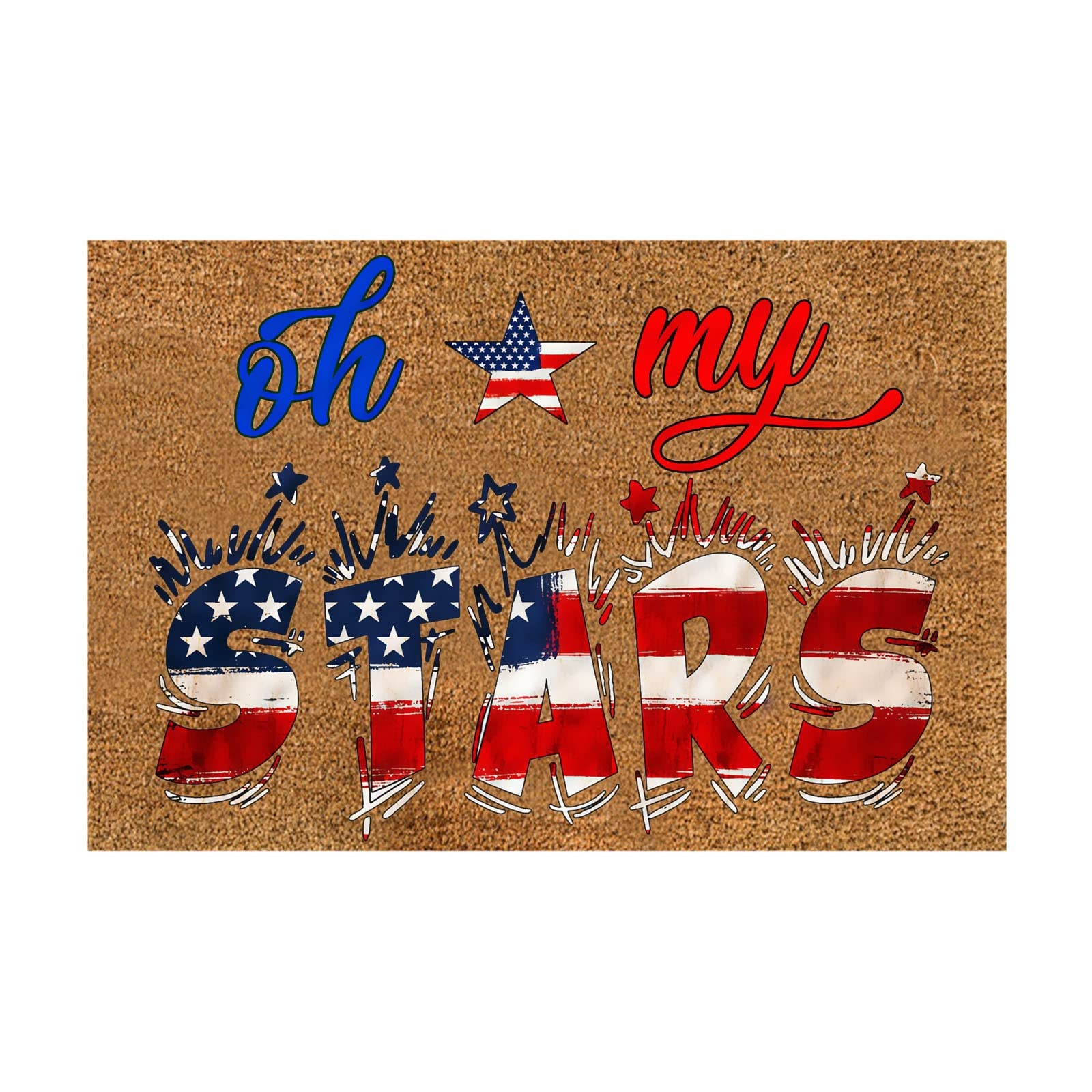 4th of July Patriotic Throw Blanket - Red White & Blue Fleece Blanket for Couch, Bed, Sofa | Soft Cozy Independence Day Decor for Living Room, Outdoor Picnic, Camping