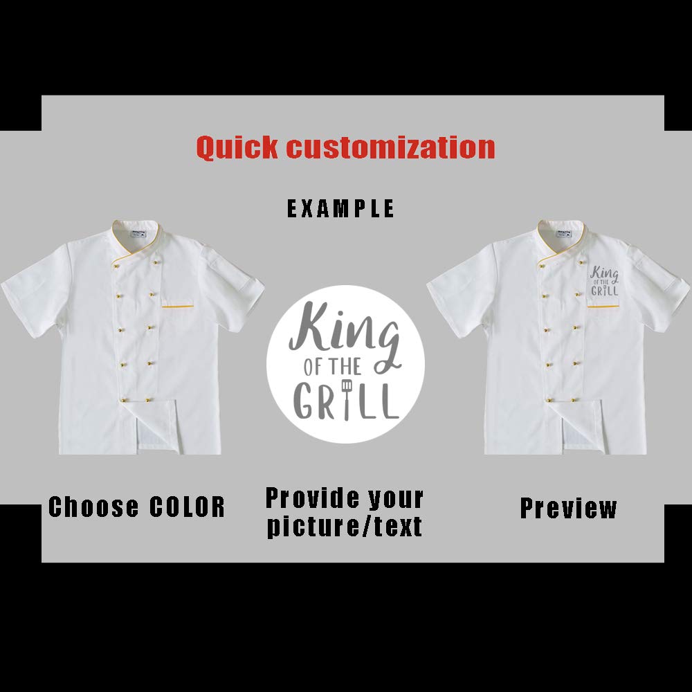Custom Chef Jackets for Professional Cooks - Personalized Kitchen Uniforms for Restaurants & Hotels | Perfect for Chefs, Culinary Students & Catering Staff