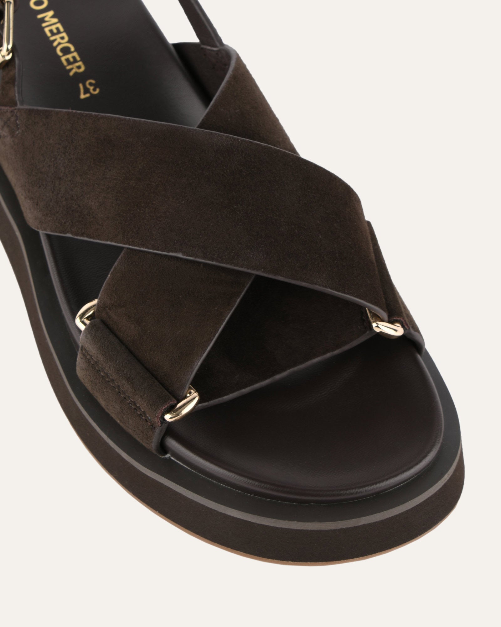 Marley Flat Sandals for Women - Comfortable Espresso Suede Slides - Perfect for Beach, Vacation & Summer Outfits