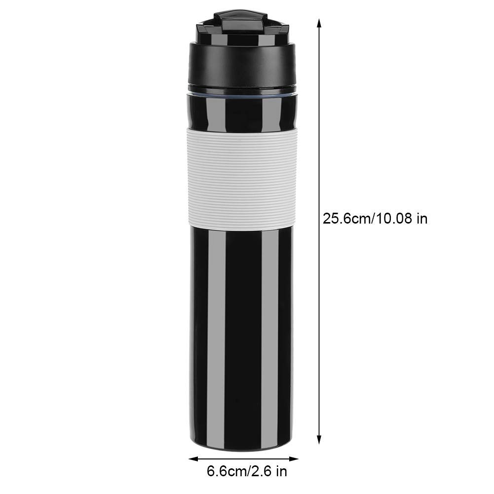 350ml Portable Insulated Water Bottle - Leakproof Travel Coffee & Tea Thermos for Hiking, Camping, Gym - BPA Free Stainless Steel Vacuum Flask for Hot & Cold Drinks