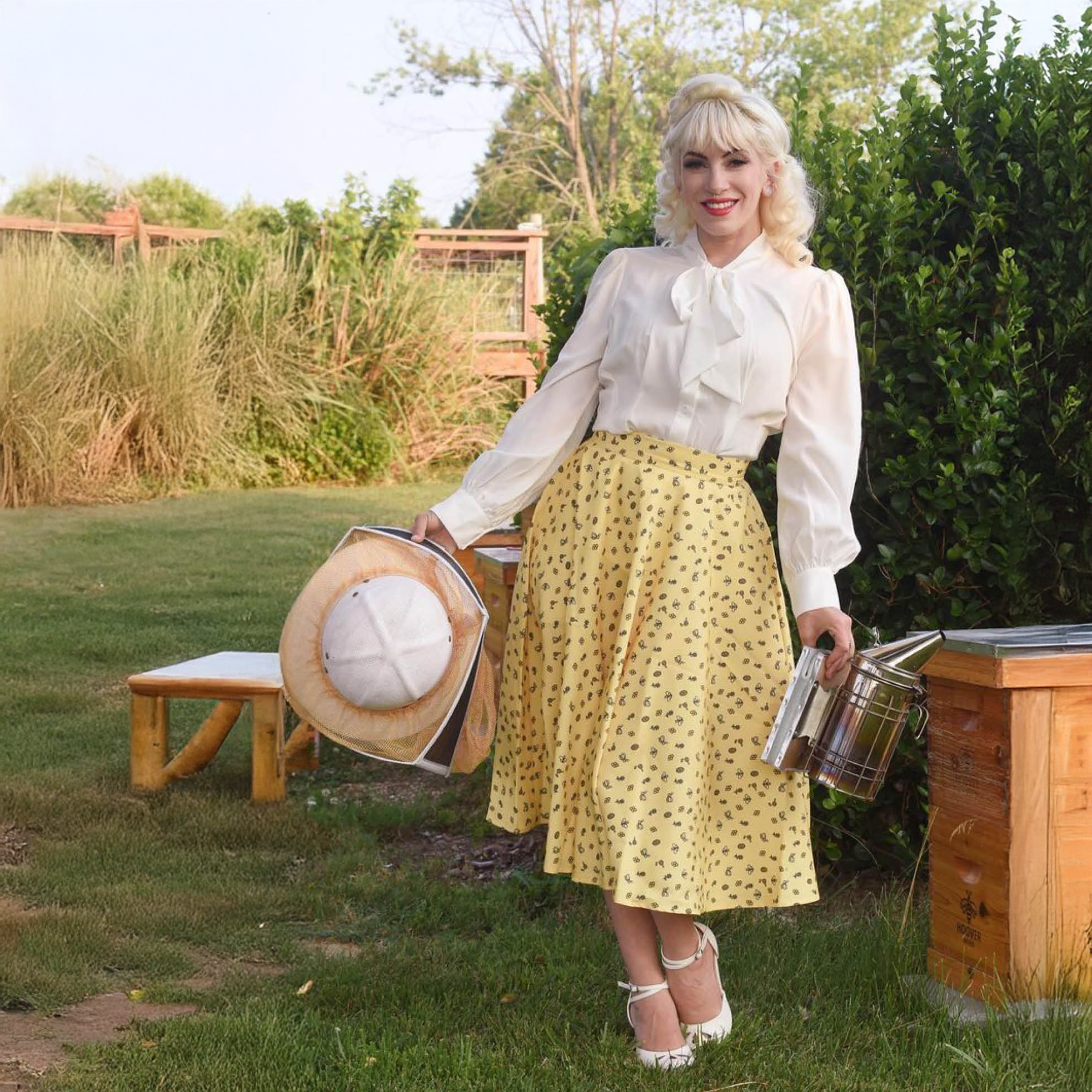 Annette Full Circle Skirt - Women's Flowy A-Line Swing Skirt with Elastic Waist | Perfect for Dances, Weddings & Casual Outfits
