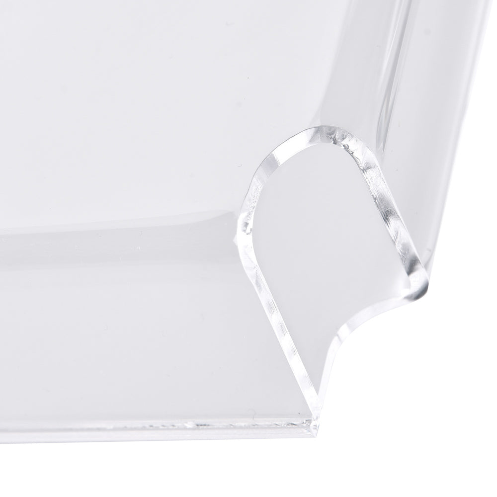 WinSpin Acrylic Brochure Holder - A4/Letter Size Display Stand for Menus, Flyers & Signage (2-Pack) - Perfect for Restaurants, Offices & Retail Stores