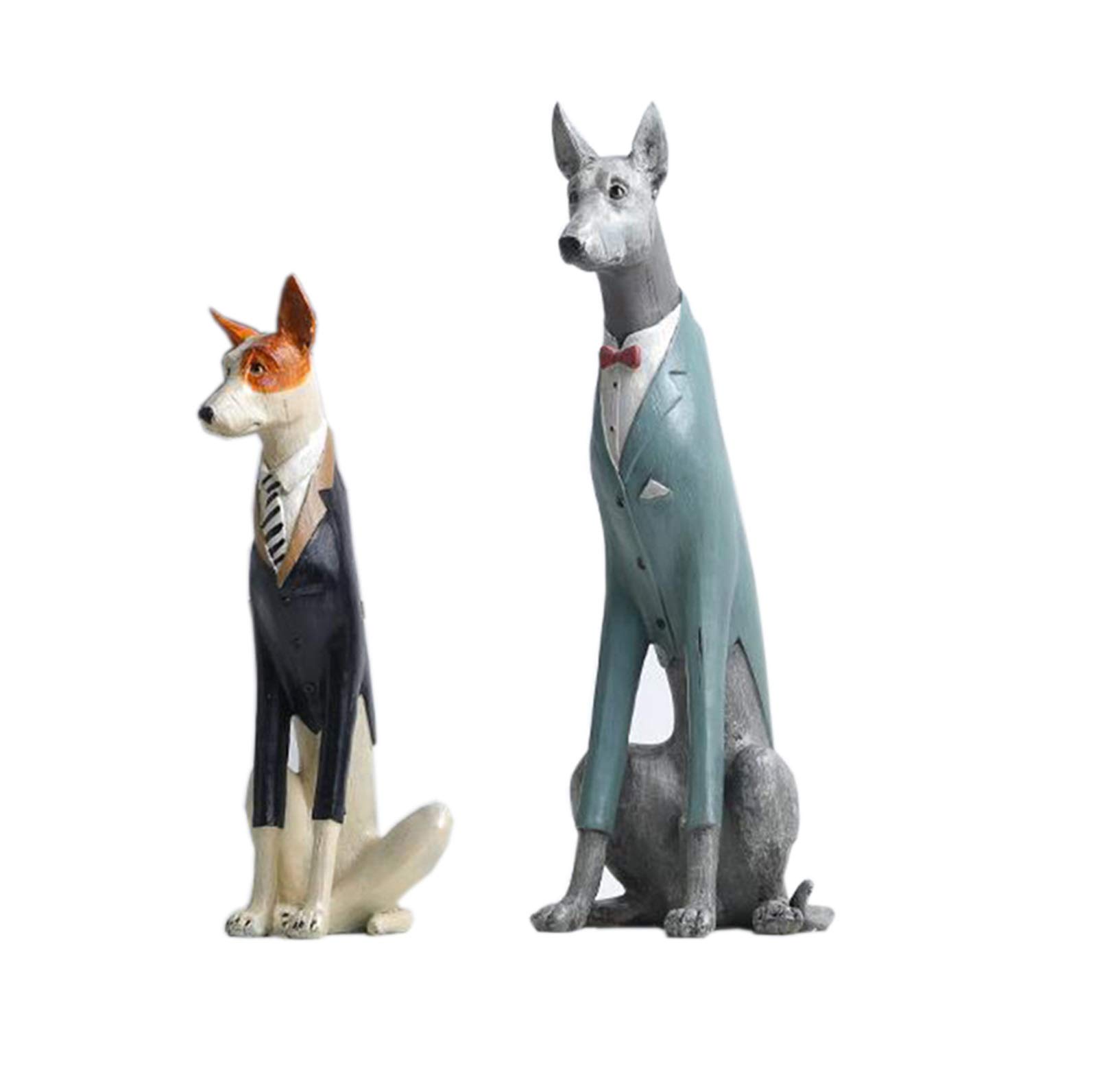 Doberman Statue Resin Craft Decor - Handmade Desktop Ornament for Living Room & Bedroom - Unique Birthday Gift Idea for Dog Lovers - Perfect for Home Office Decor and Pet-Themed Parties