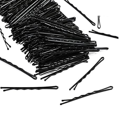Ublic Metal Hair Clips - 12 Pack Small Black Bobby Pins for Women & Girls | Hair Styling & Salon Tools | Perfect for Updos, Braids & Everyday Hairstyles
