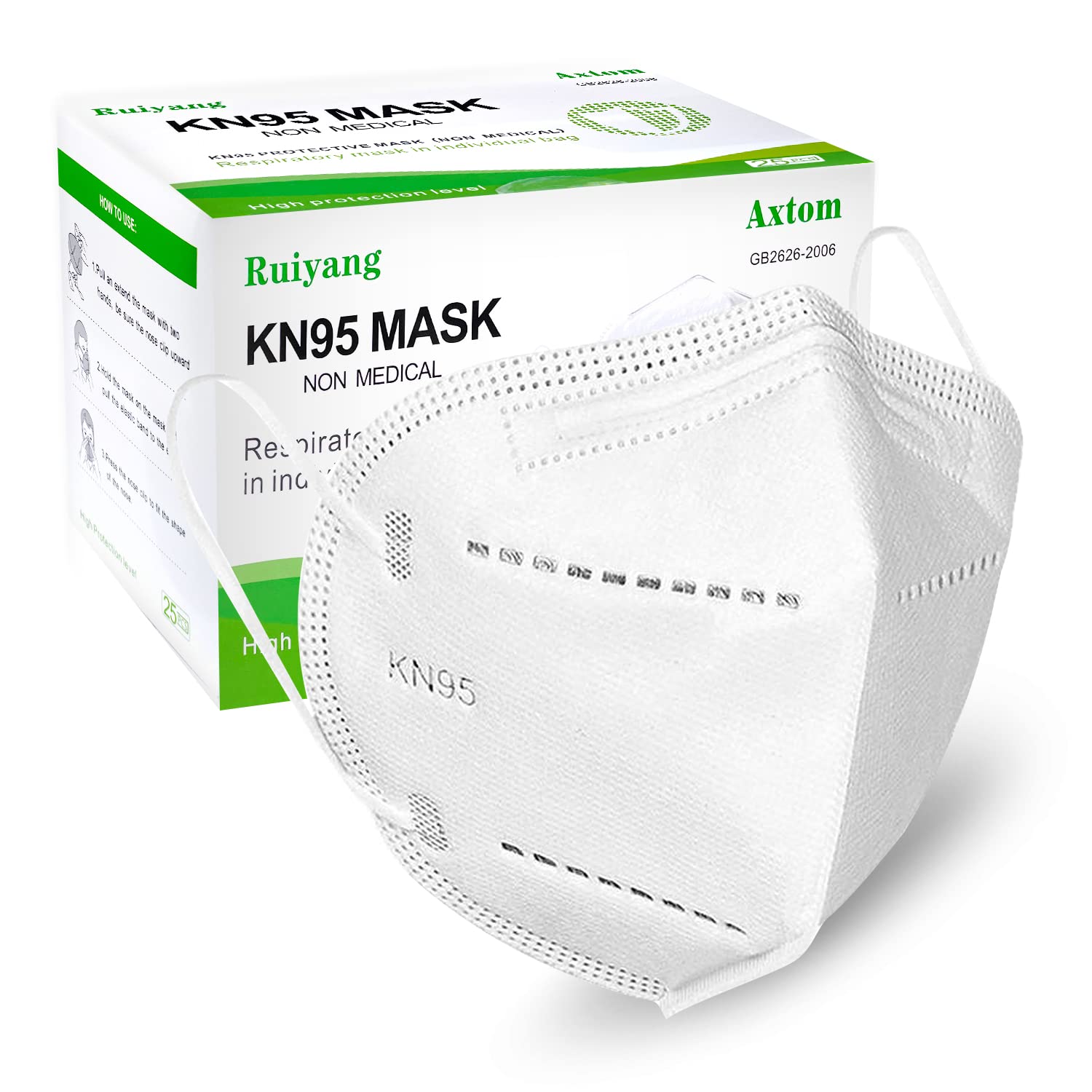 20 Pack White 5-Layer Protective Face Masks - Breathable Cup Dust Safety Masks for Men & Women - Essential PPE for Healthcare Workers, Construction & Daily Commuting