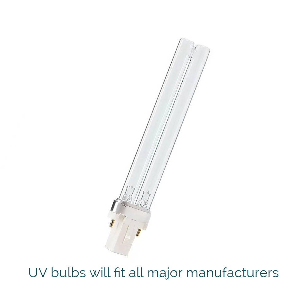 AllPondSolutions 5W PLS UV Bulb - 2 Pin Base for Pond & Aquarium Lighting - Water Purification & Algae Control for Fish Tanks, Koi Ponds & Aquatic Ecosystems