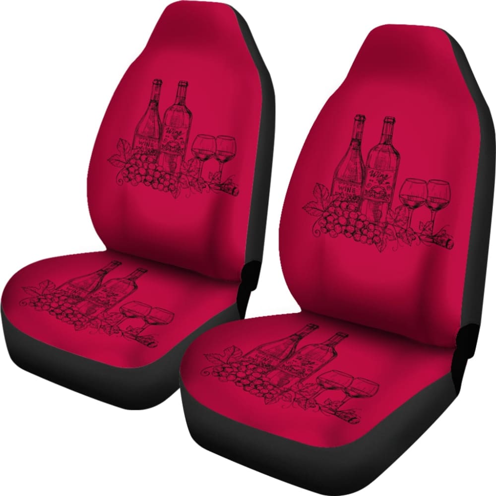 Premium Red Wine Gift Set with Elegant Car Seat Covers (210701) - Perfect for Holiday Gifts, Anniversary Presents & Wine Lovers Accessories