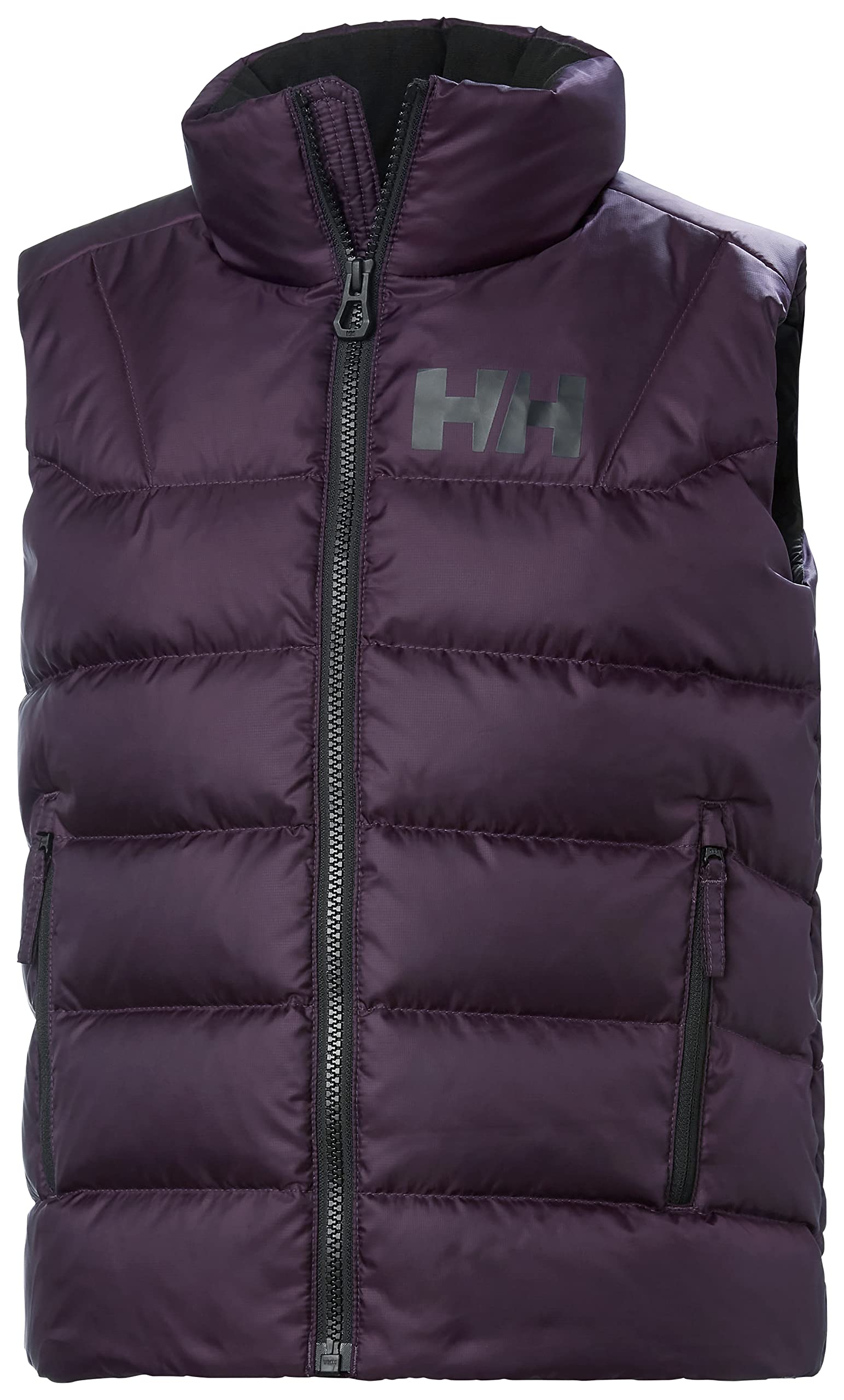 Helly Hansen Junior Unisex Isfjord Down Vest for Kids - Lightweight Warm Puffer Jacket, Water-Resistant, Multiple Colors (Blue/Black/Pink) - Perfect for School, Outdoor Activities & Winter Adventures