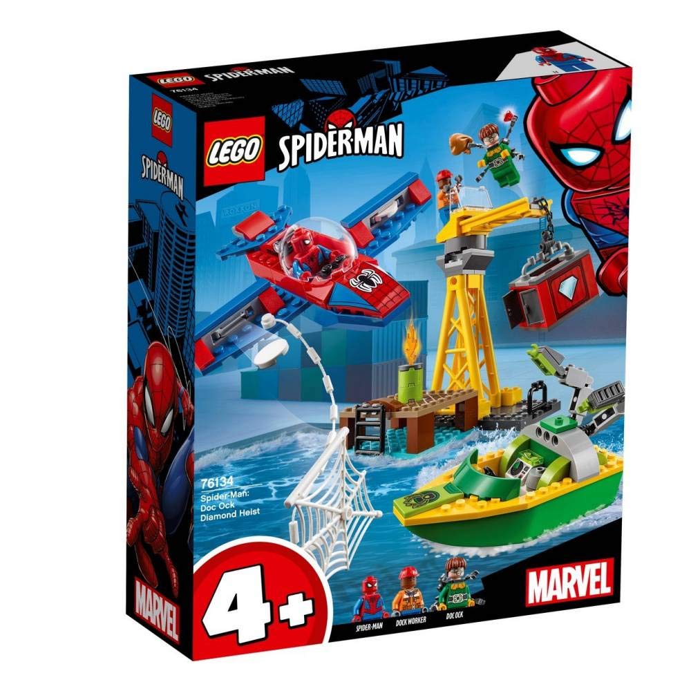 LEGO Marvel Spider-Man: Doc Ock Diamond Heist Building Kit (76134) - 150-Piece Superhero Toy Set for Kids & Collectors | Creative Play, Birthday Gifts & Marvel Action Figure Displays