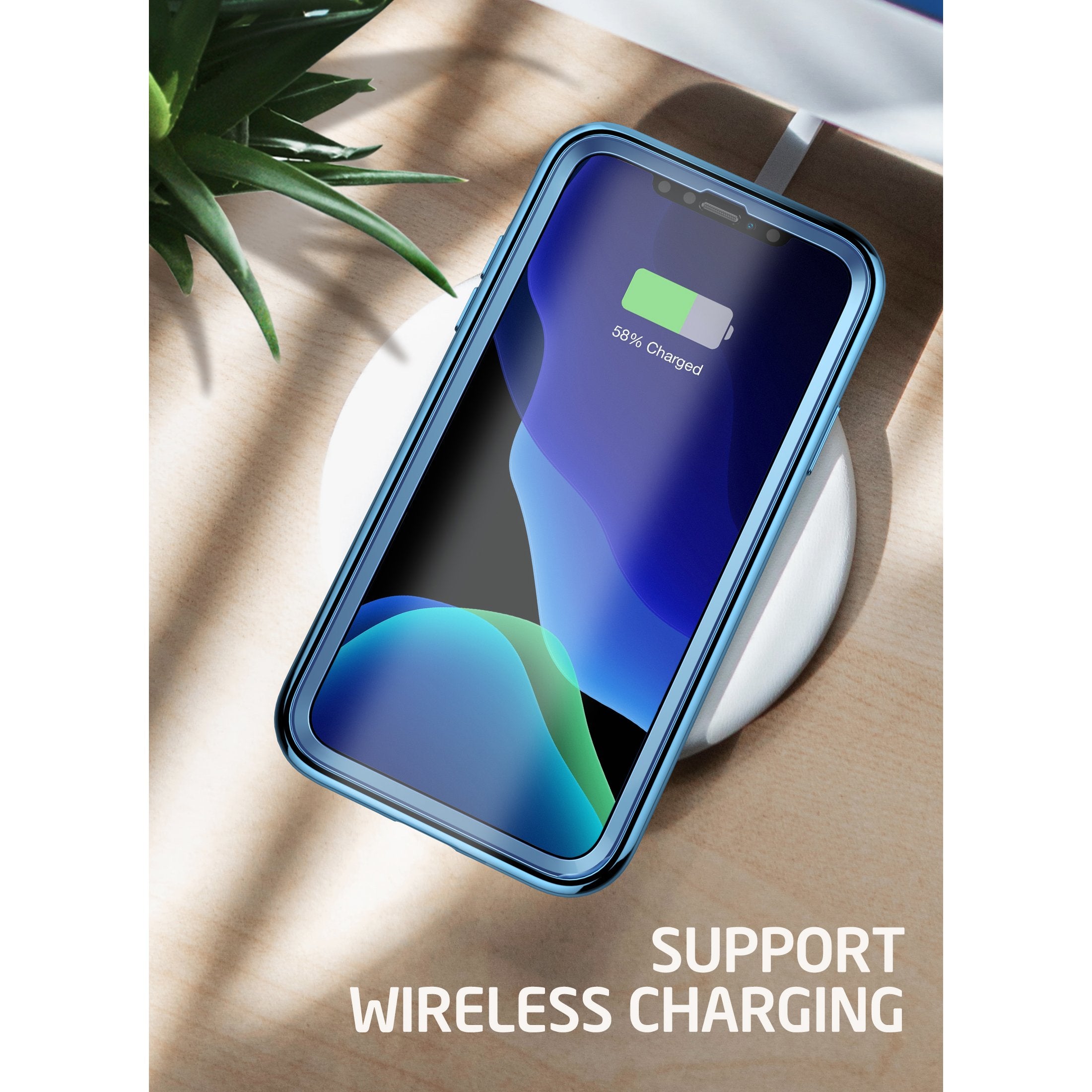 iPhone 11 Pro Case 5.8 Inch - Unicorn Beetle Electro Slim Clear Blue Protective Cover | Shockproof & Scratch Resistant | Perfect for Everyday Use, Travel & Outdoor Activities