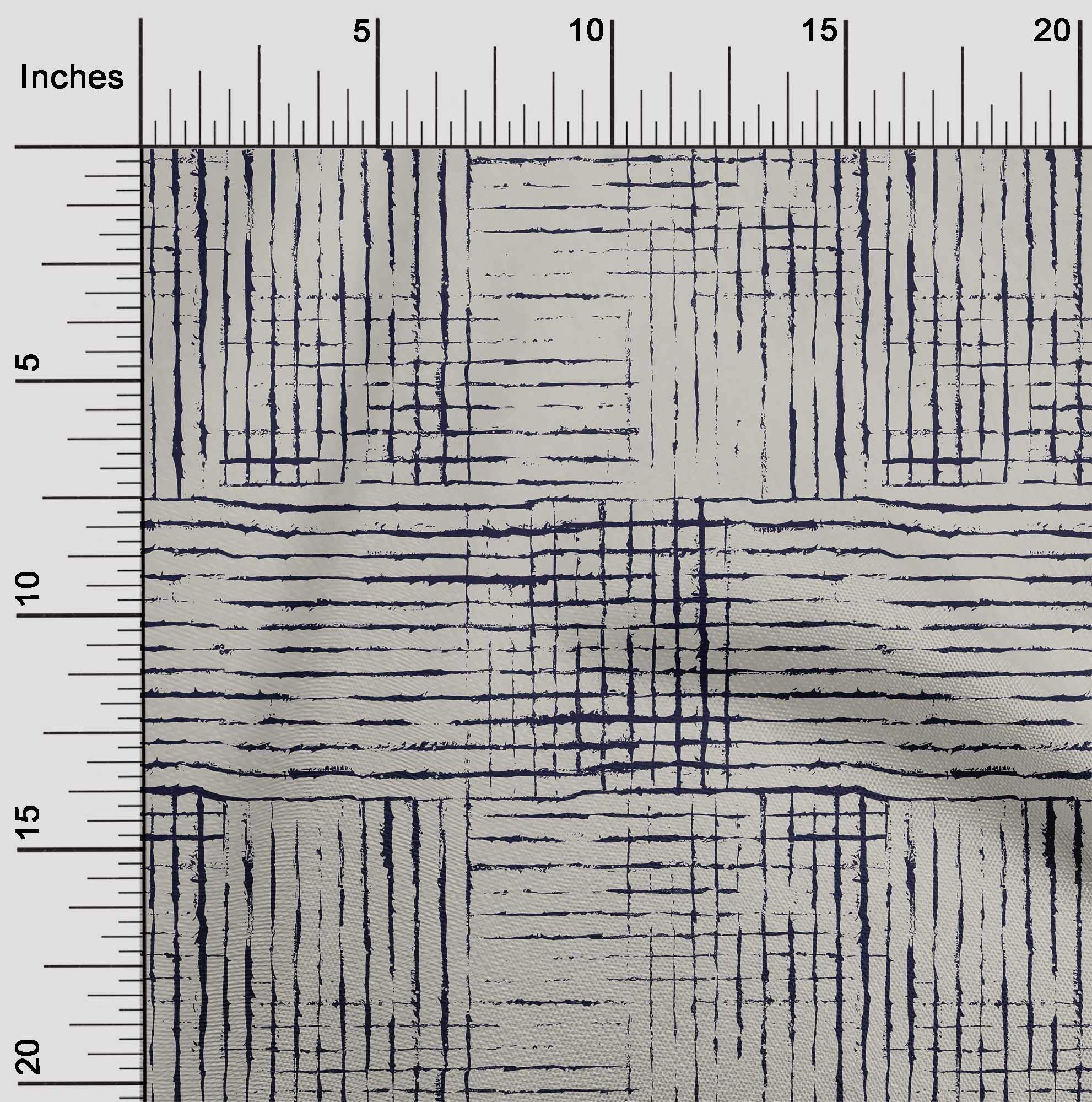 oneOone Polyester Spandex Off White Geometric Abstract Printed Fabric - 56 Inch Wide for Sewing, DIY Crafts, Upholstery & Home Decor Projects