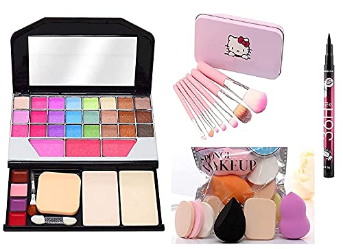 makeup kit - Pink Brush Kit - Spounge - EyeLiner
