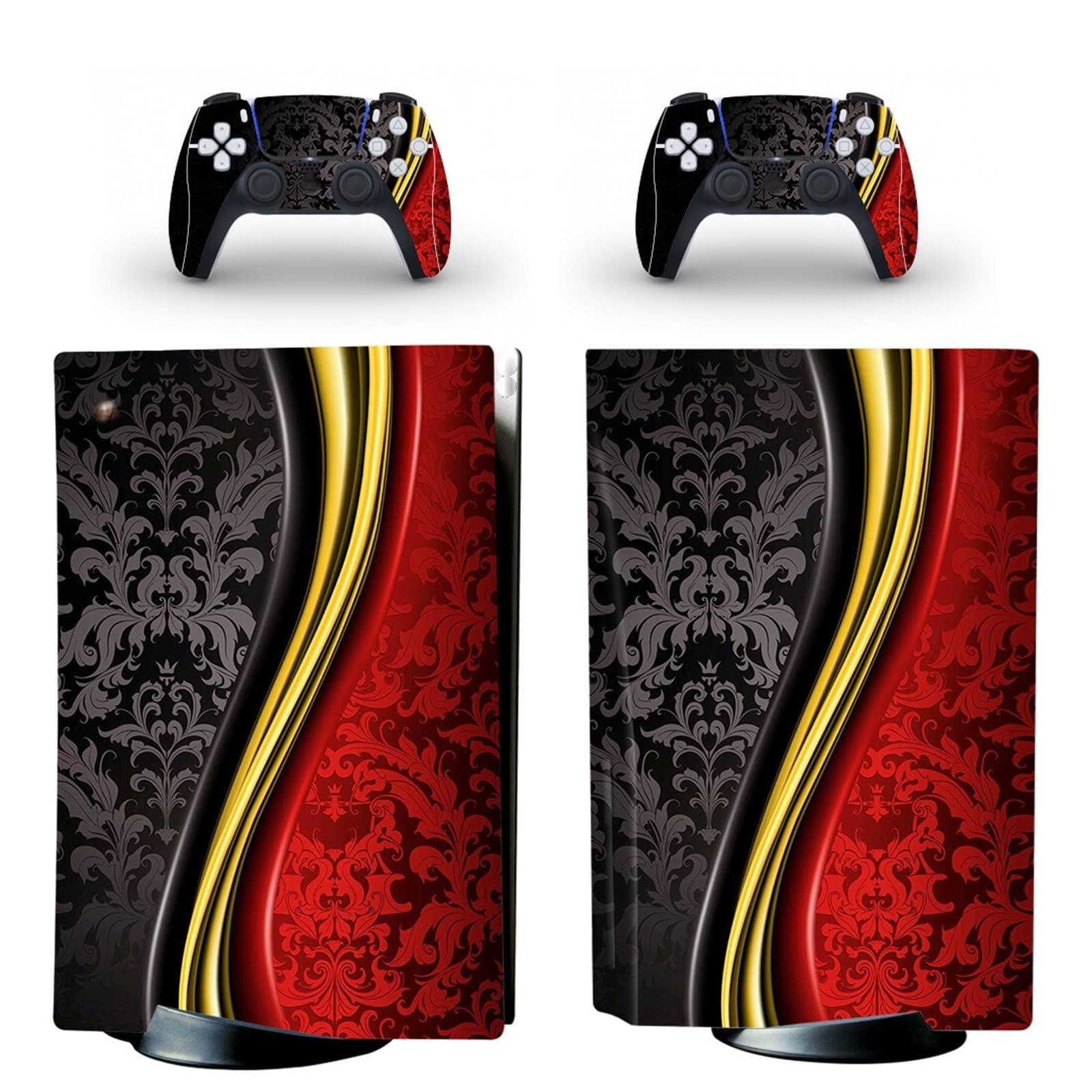 LEEWEE Anime Vinyl Skin Wrap for PS5 Disk Edition Console & 2 Controllers - Bubble-Free, Durable, Scratch-Resistant Decal Sticker (Design 38277) - Perfect for Gaming Setups, Customization & Protection