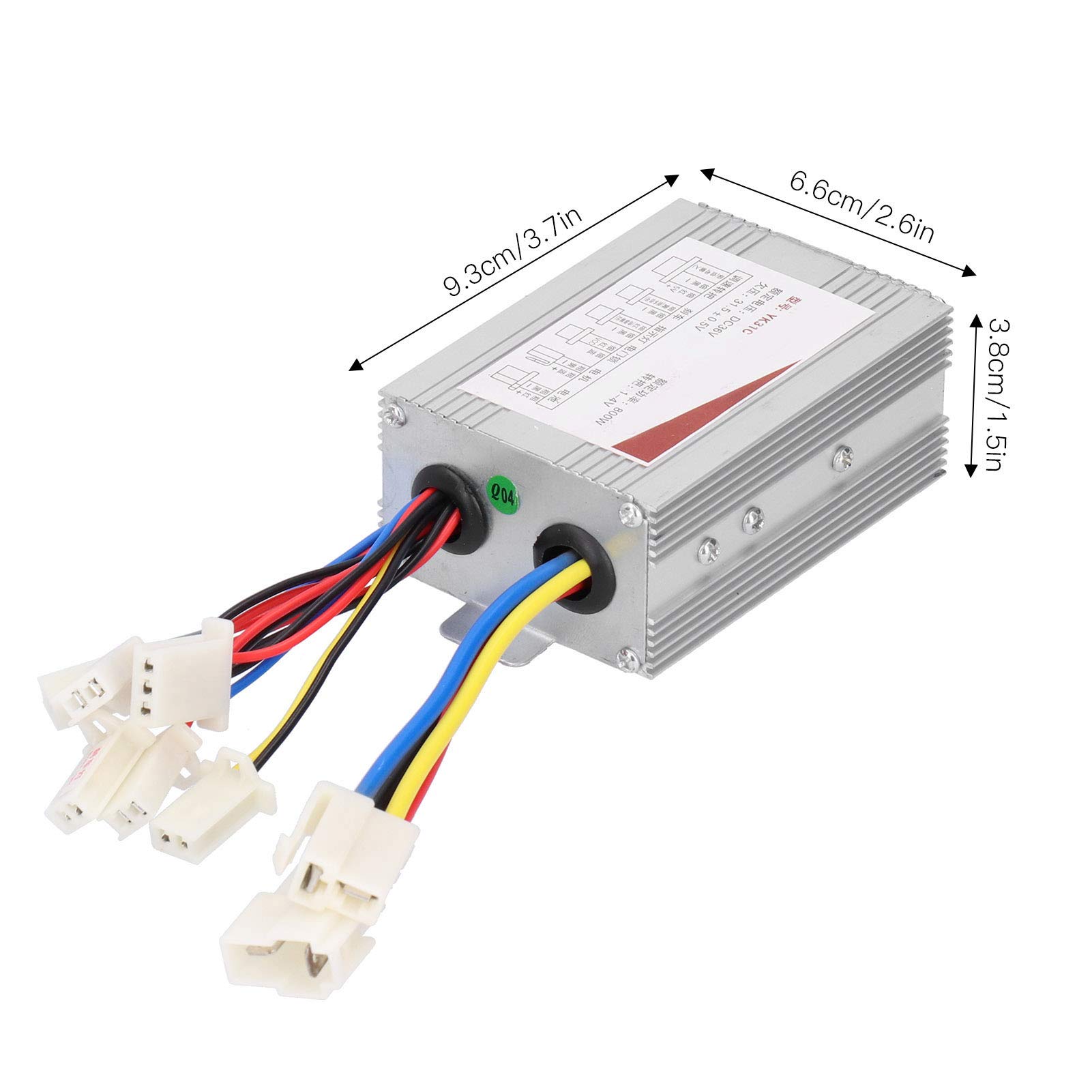 36V 800W Brushed Scooter Controller Kit with Short Cable Throttle Grip - Compatible with Electric Bicycles & Scooters - Perfect for DIY Modifications & Upgrades (Ideal for Commuting, Off-Road Adventures & Performance Enhancements)