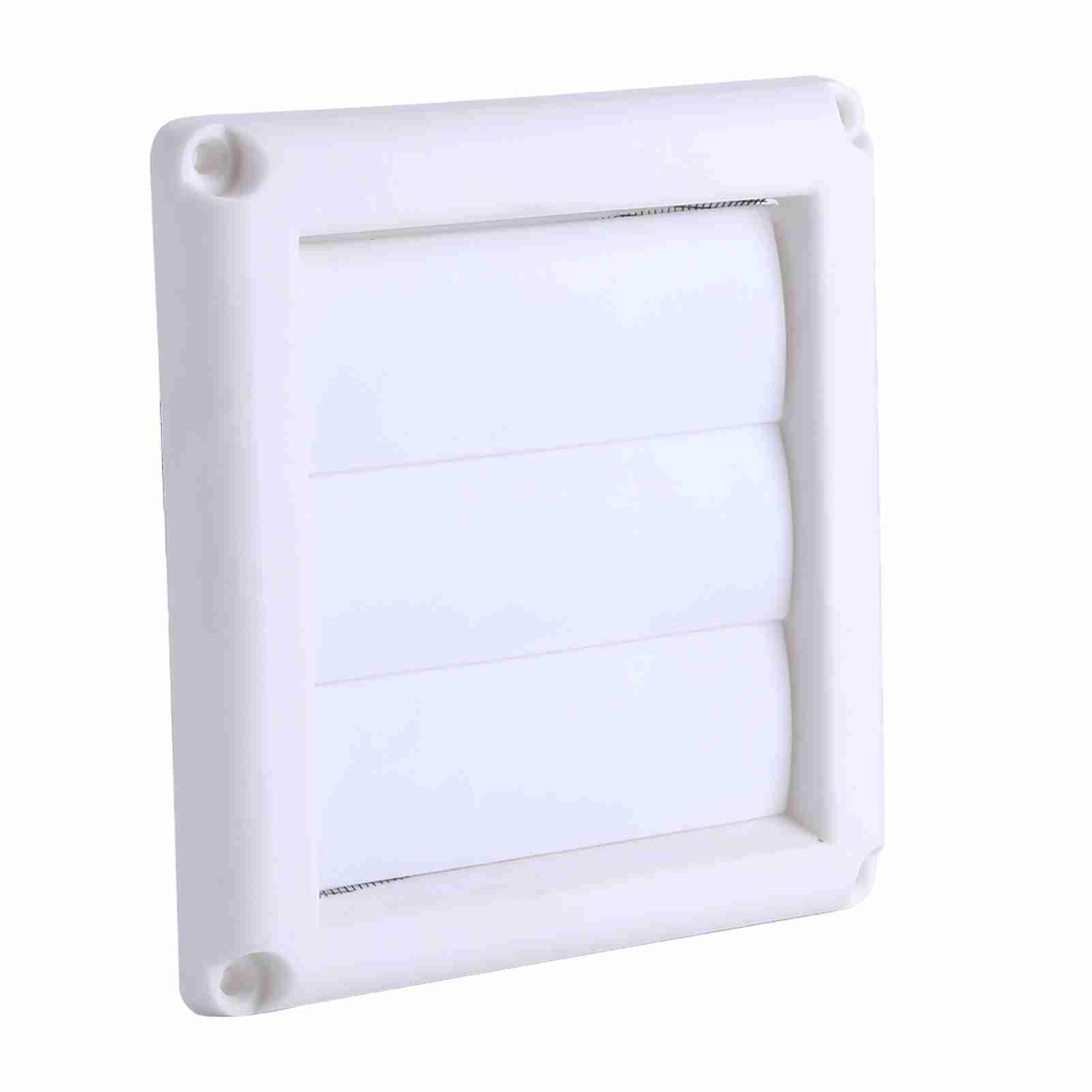 15x15cm White Plastic Air Vent Grille - Ceiling & Wall Mount Airflow Outlet with Filter for Home Ventilation (Ideal for Windows, HVAC, and Air Circulation Systems)