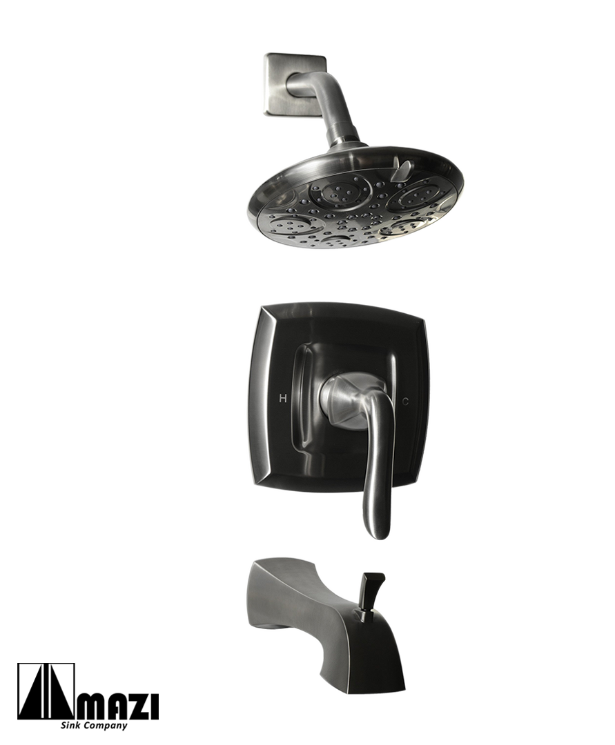 Premium 316 Stainless Steel Shower Faucet - BN Finish, Corrosion-Resistant Bathroom Fixture for Modern Homes - Perfect for Spa-Like Showers and Luxury Bathrooms