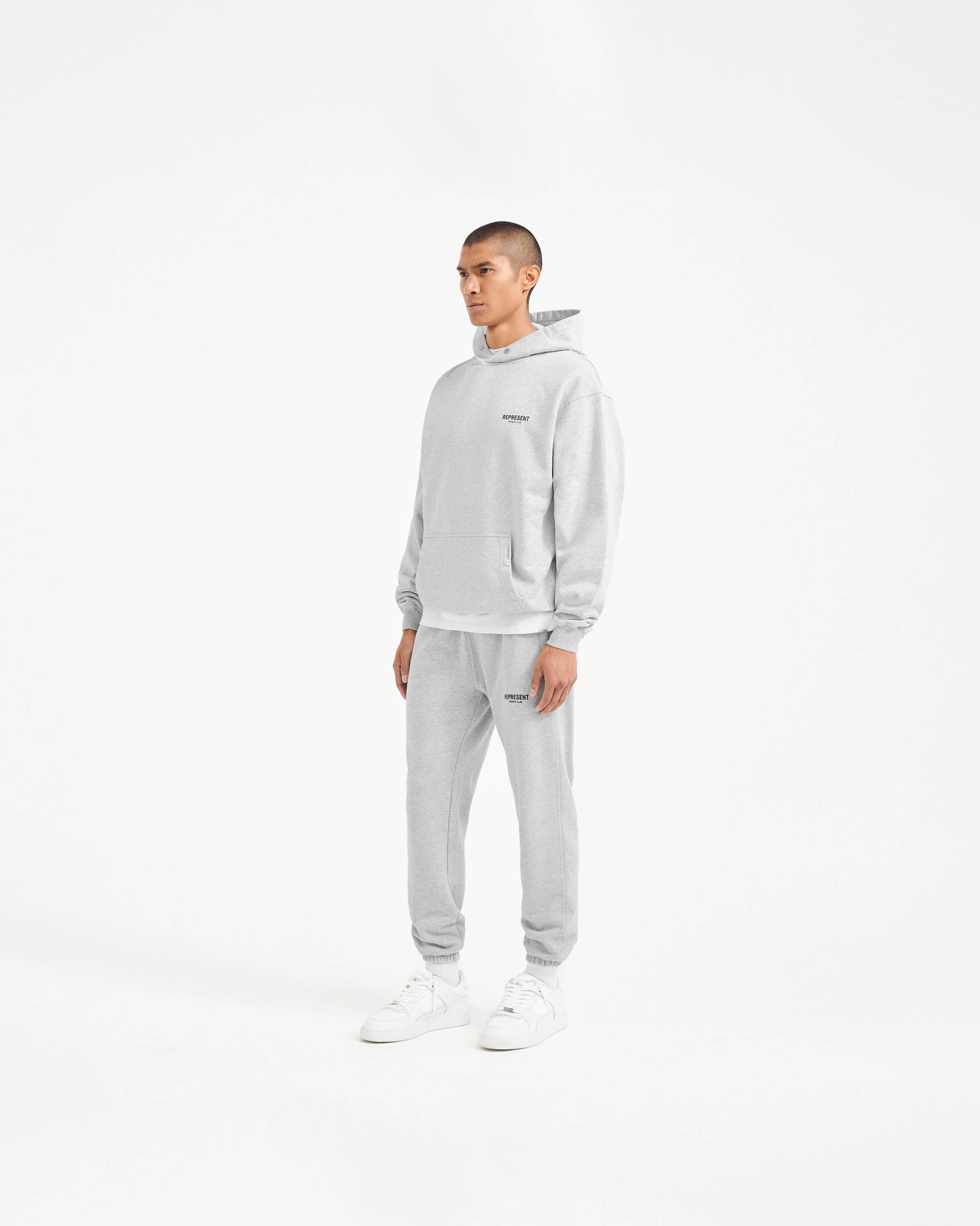 Represent Owners Club Hoodie - Premium Ash Grey Pullover for Men & Women | Streetwear Fashion, Casual Wear, Gym & Lounge Comfort