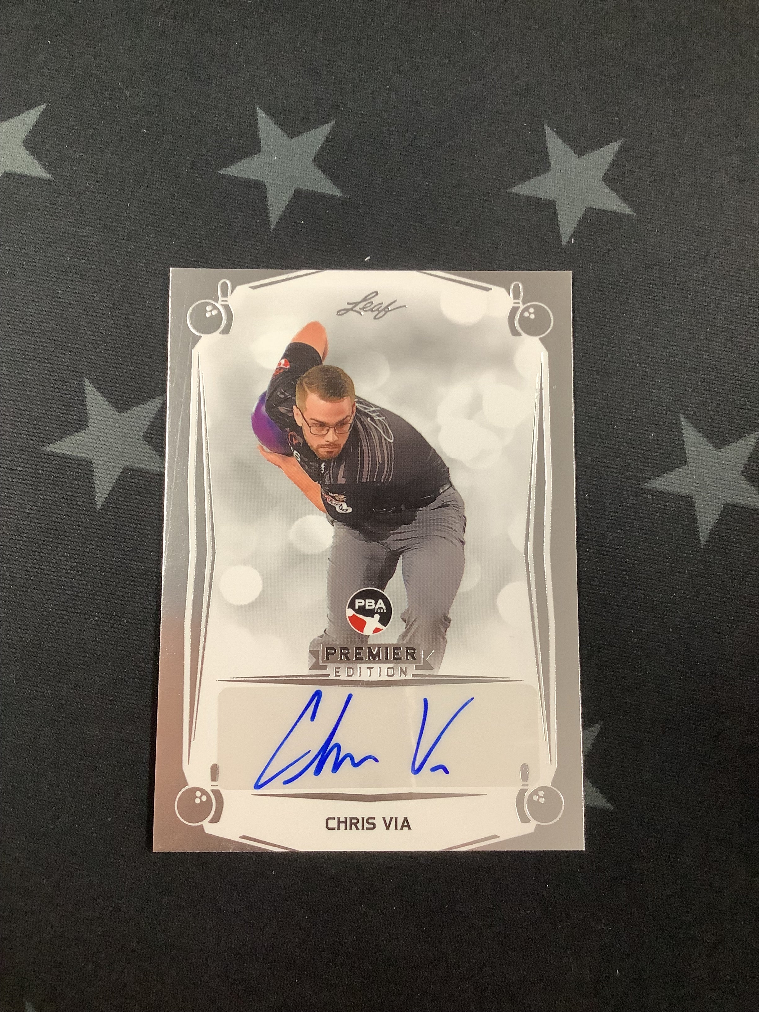 2023 LEAF PREMIER EDITION PBA CHRIS VIA AUTO BA CV1 Basketball Trading Card - Rare Collectible for Sports Memorabilia Fans & Card Collectors - Perfect for Display, Investment & Gifting