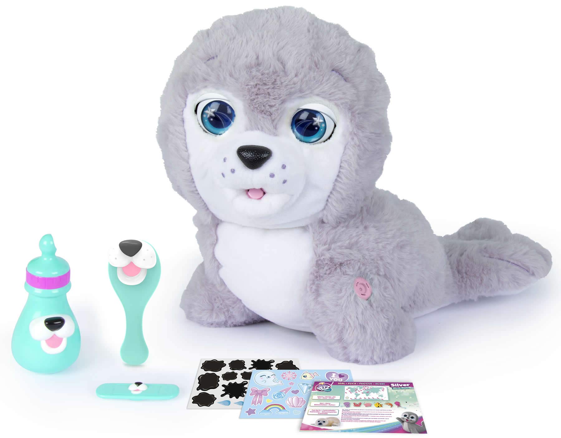 Club Petz Silver Marine Mission Toy - Interactive Pet Playset for Kids with Realistic Sounds & Accessories - Perfect for Pretend Play & Adventure Scenarios