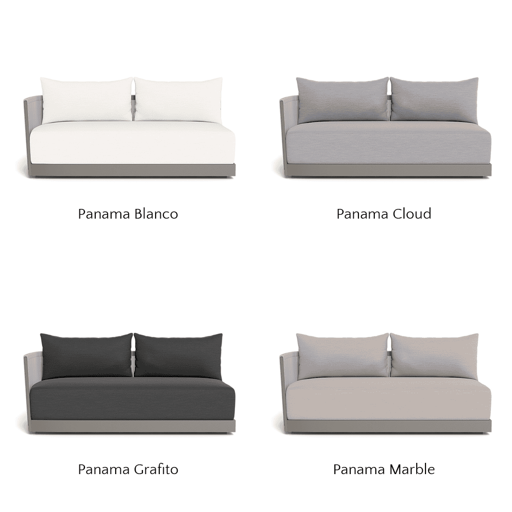 Antigua Outdoor 2-Seat Left Arm Sectional Sofa - Patio Furniture for Garden, Deck, Poolside & Backyard Relaxation