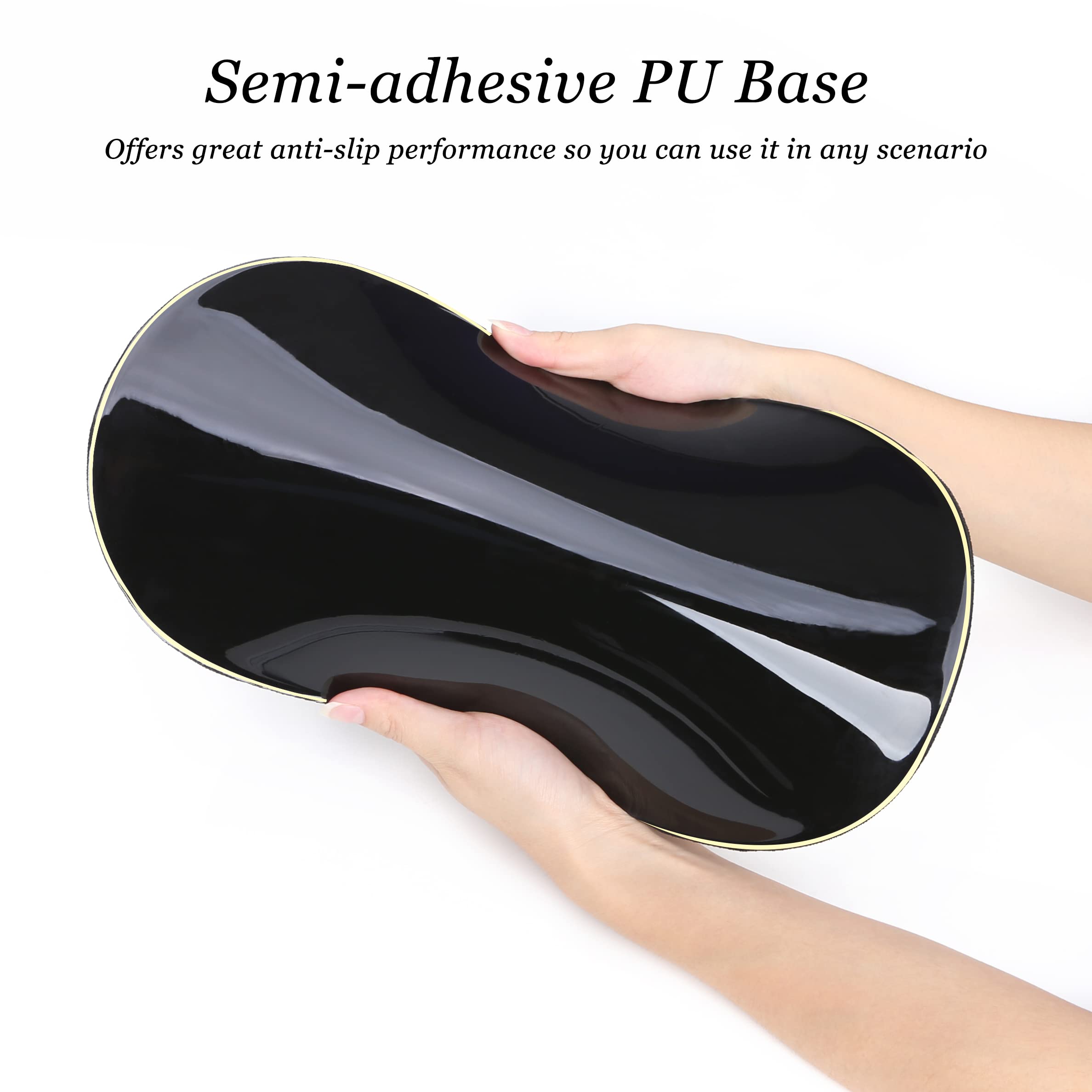 Ergonomic Mouse Pad with Memory Foam Wrist Support - Pain Relief Non-Slip PU Base Computer Mousepad for Office & Home Use - Perfect for Long Hours Typing, Gaming, and Graphic Design (1PC, Geometry Pattern)