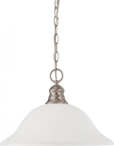 Brushed nickel/Frosted Glass