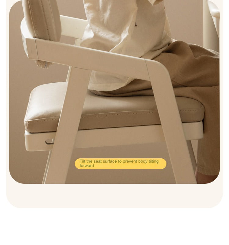 Birch Solid Wood Kids Cream Lift Chair - Comfortable & Stylish for Bedroom, Nursery, or Playroom