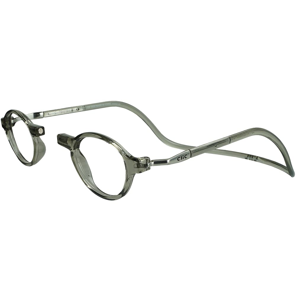 Clic Magnetic Reading Glasses - Computer Readers with Replaceable Lens & Adjustable Temples - Classic Small-Medium Size for Office Work, Reading & Screen Use
