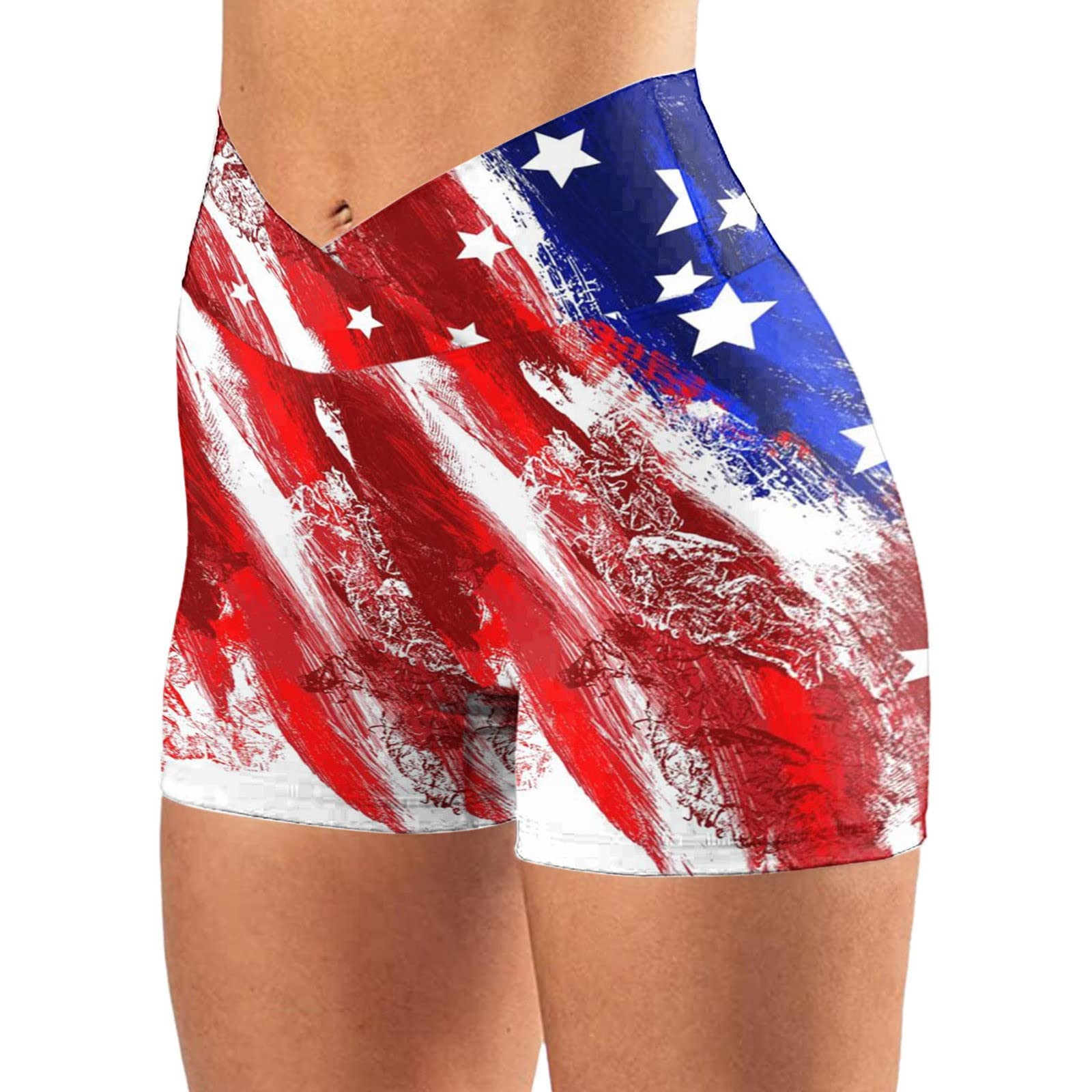 Women's Printed Cycling Shorts - High Waist Workout Leggings for Running, Yoga & Fitness | Breathable Athletic Pants for Sports & Outdoor Activities