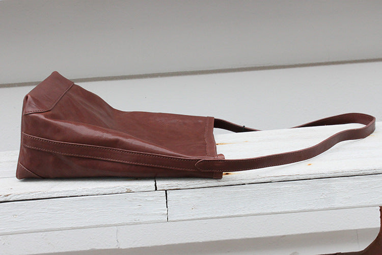 Minimalist Soft Leather Bucket Bag for Women - Stylish & Lightweight Crossbody Handbag for Daily Use, Work, Travel & Shopping