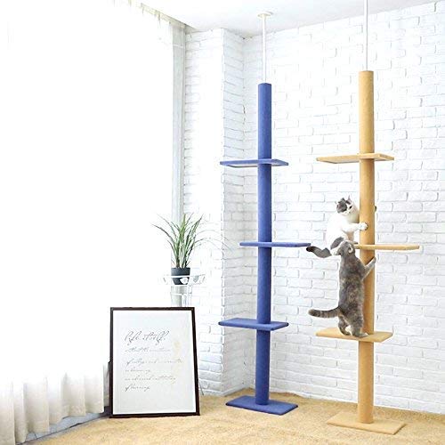 Premium Cat Climbing Tower with Scratching Posts - 113 Inch Adjustable Eco-Friendly Cat Tree (2743 cm) - Durable Carpet Material for Indoor Play & Exercise - Perfect for Kittens & Adult Cats in Homes & Apartments