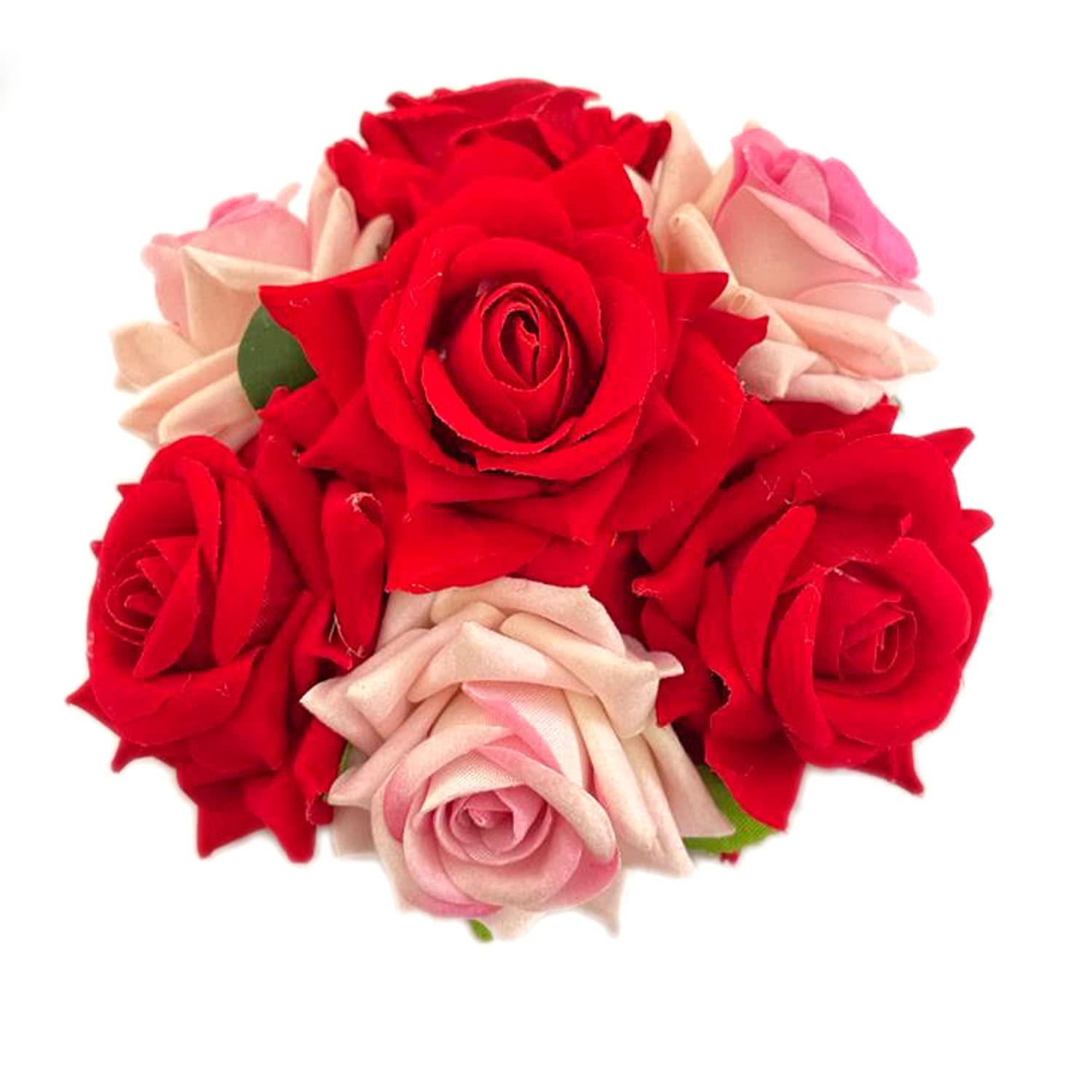 GuruEmbellish Full Bun Rose Flower Hair Bun Gajra - Bridal Hair Accessories for Women, Wedding Hair Styling (Pack of 1) - Perfect for Bridal Parties, Indian Weddings & Special Occasions