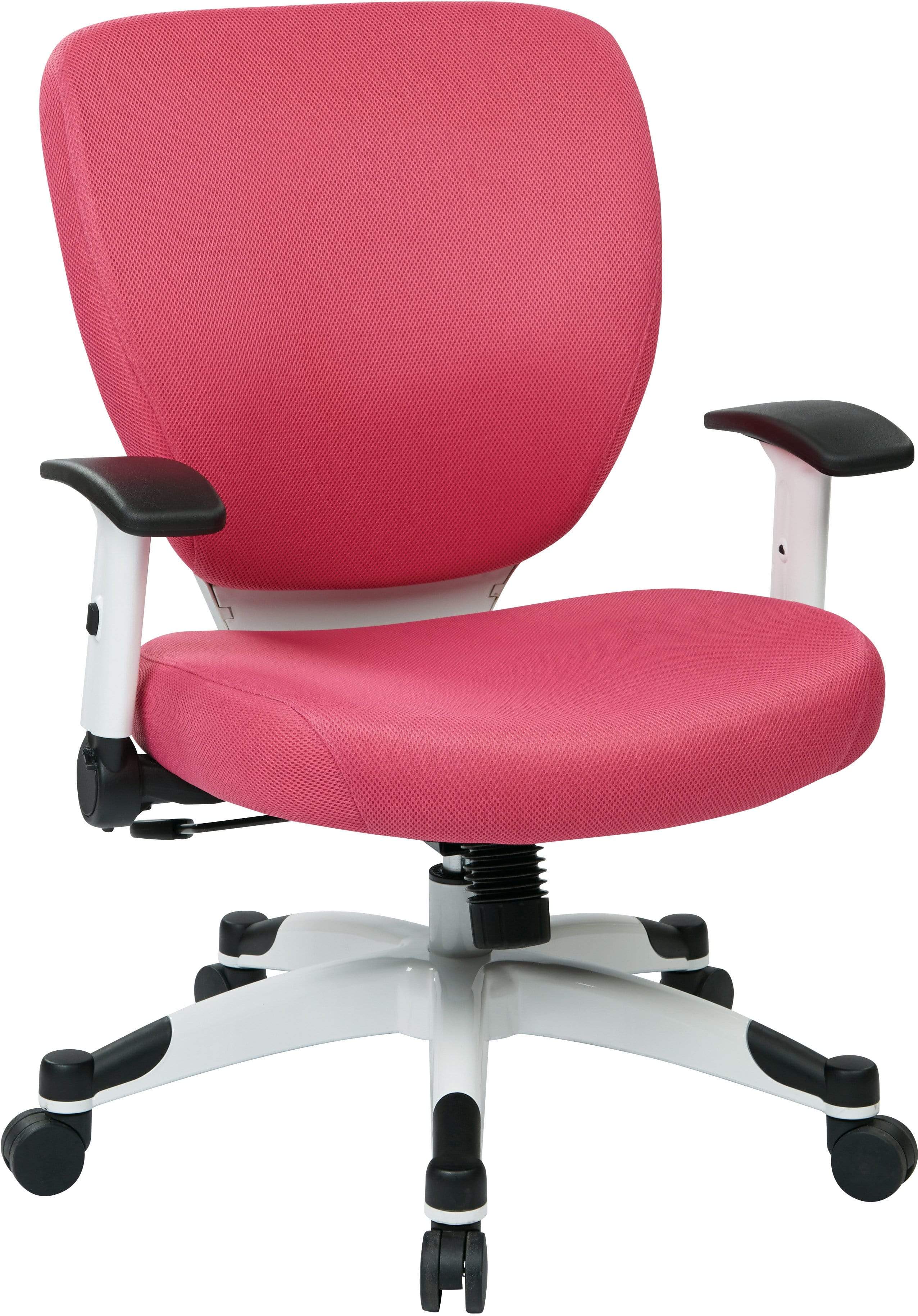 Office Star 5200W Fabric Mesh Office Chair with Fun Colors - Ergonomic Adjustable Swivel Task Chair for Home & Office Workspace