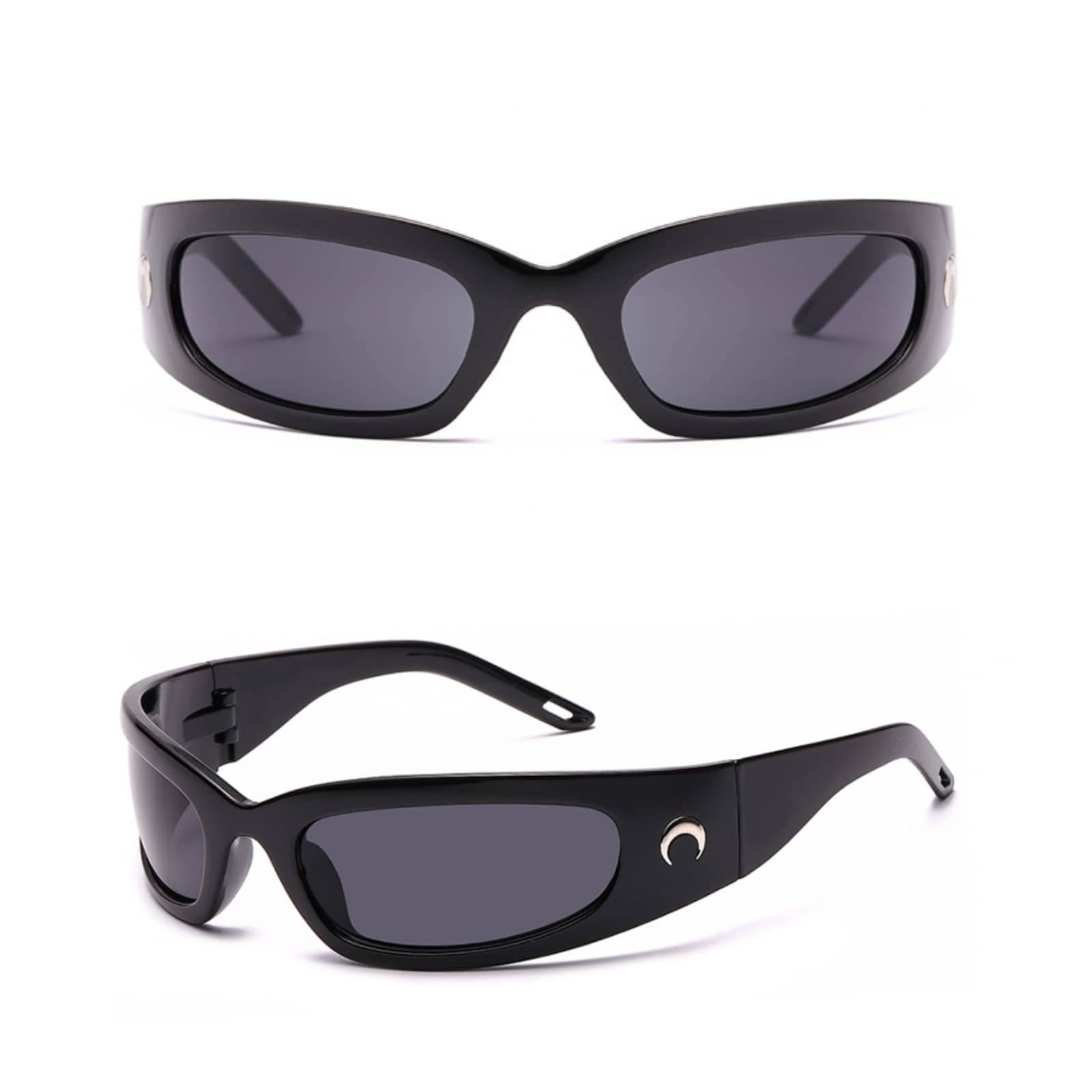 Trendy Y2K Unisex Wrap Around Sunglasses for Women & Men - DUPER Retro Fashion Sunglasses - Perfect for Beach, Driving, and Outdoor Activities