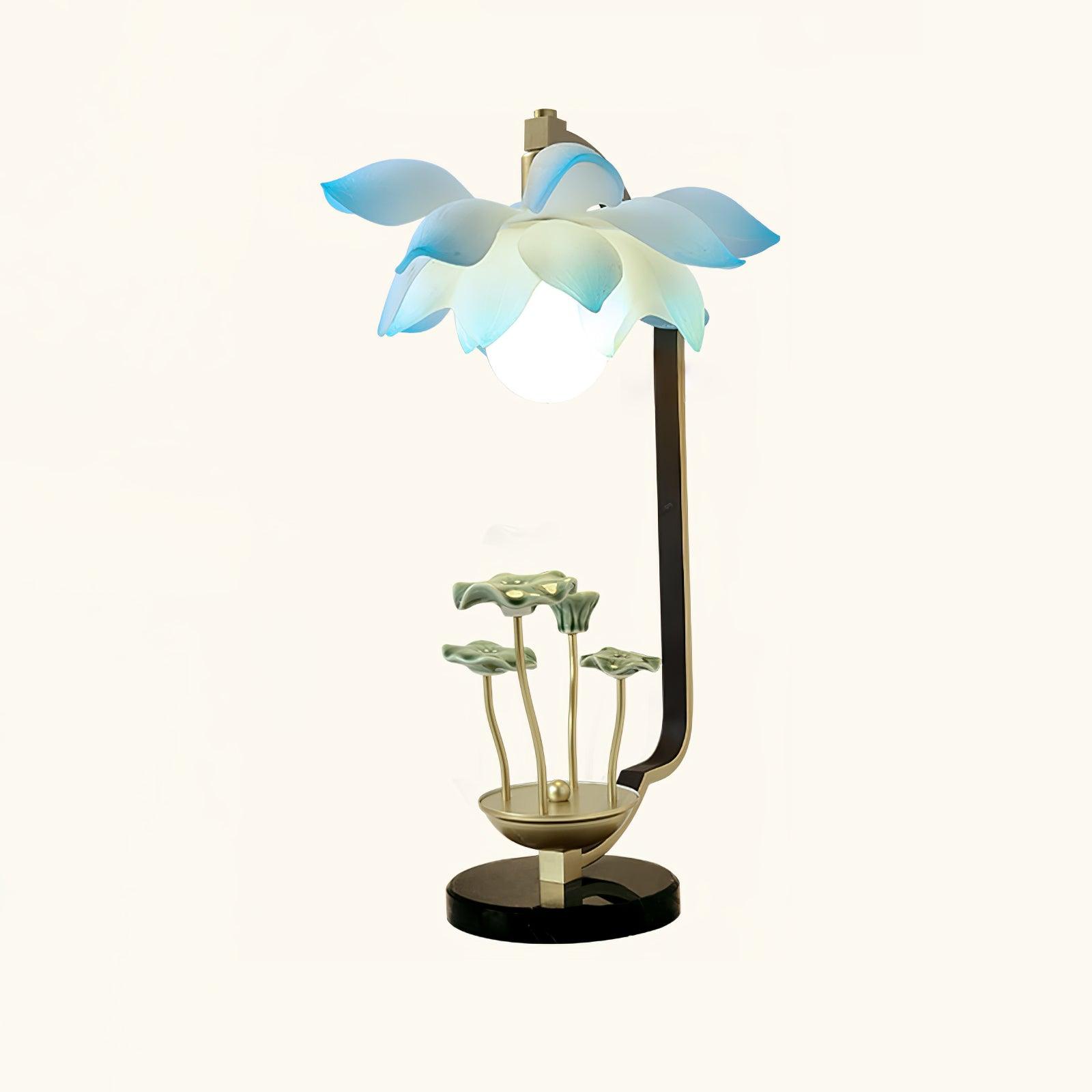 Modern Lotus Table Lamp - Elegant Home Decor for Bedroom, Living Room & Office - Warm White LED Light for Relaxation & Ambience